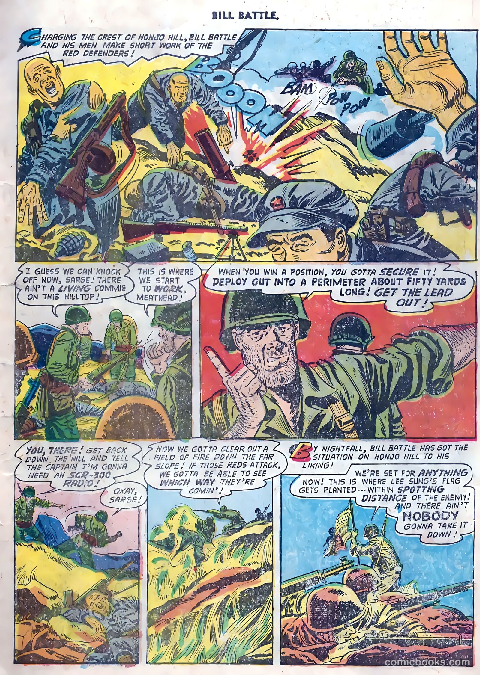 Bill Battle, the One Man Army #4 (1953) — page 7 of 36