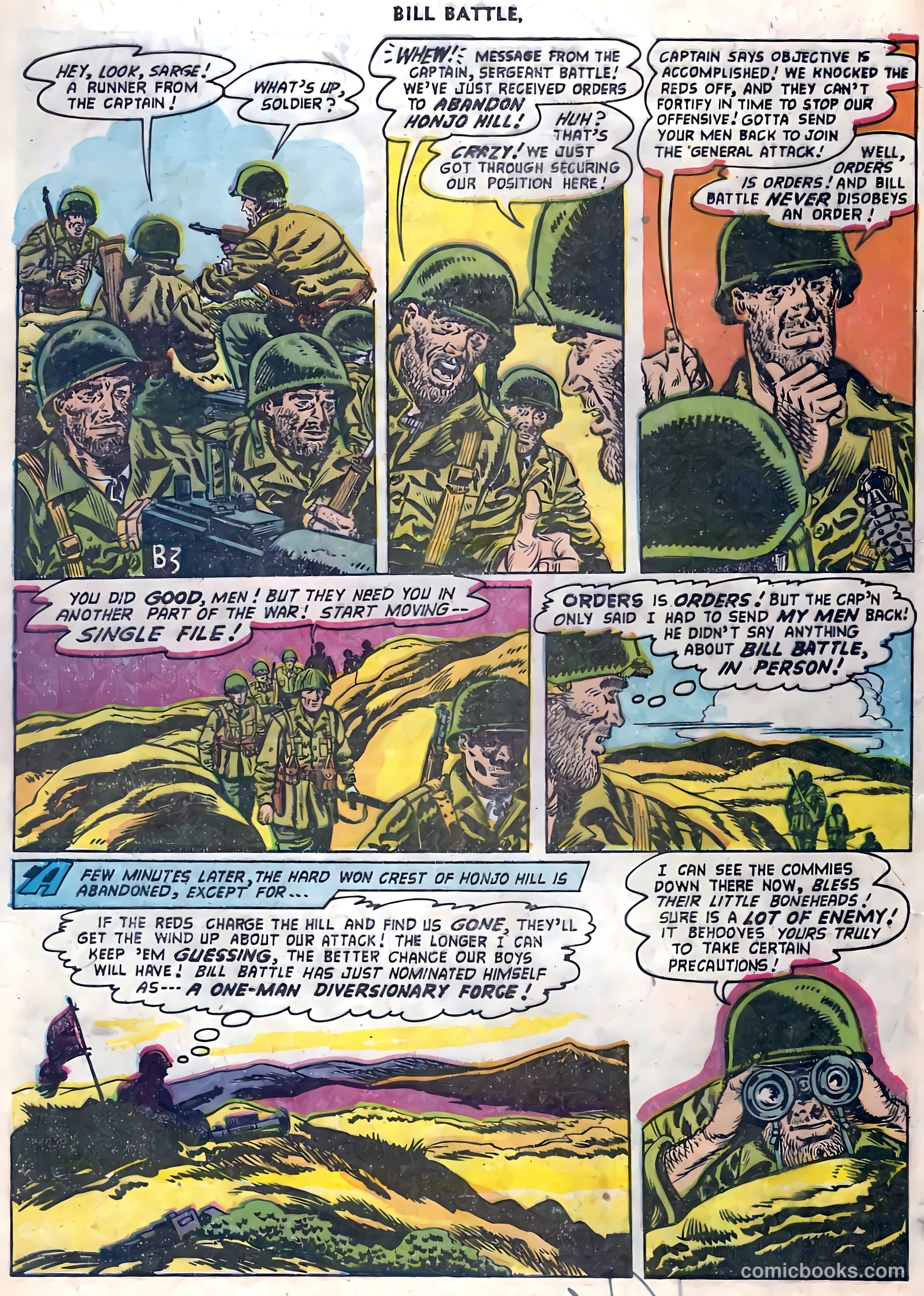 Bill Battle, the One Man Army #4 (1953) — page 8 of 36
