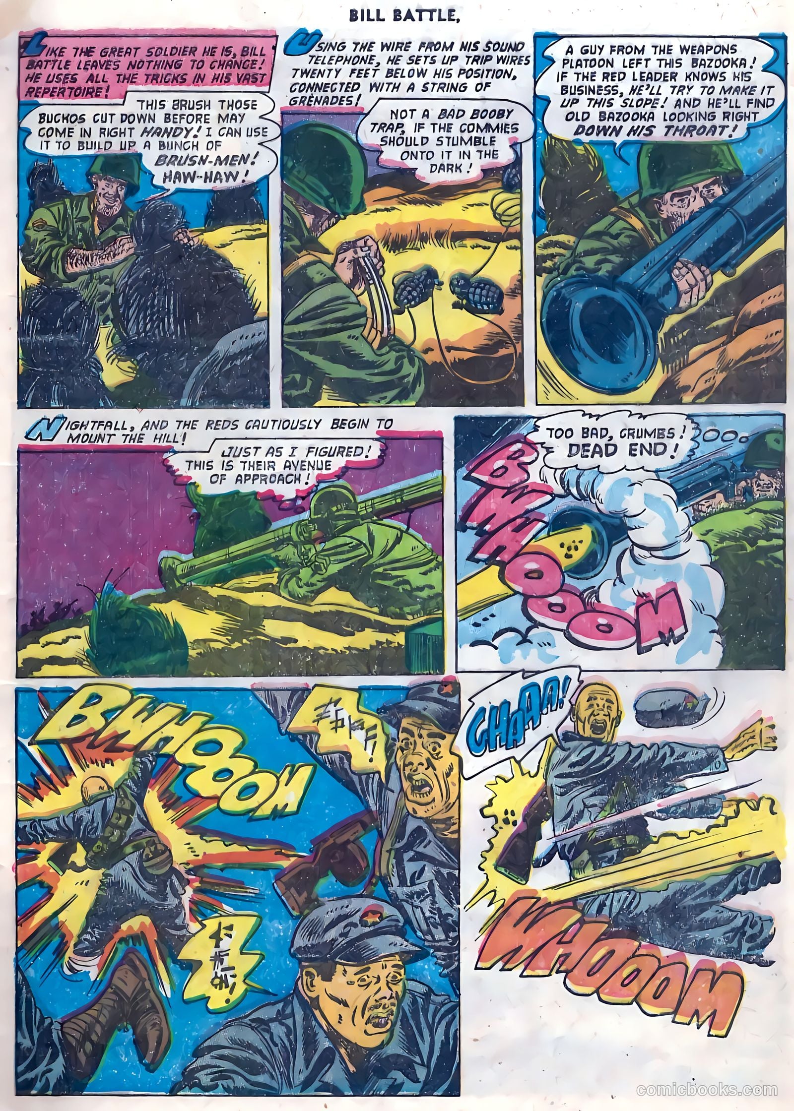 Bill Battle, the One Man Army #4 (1953) — page 9 of 36
