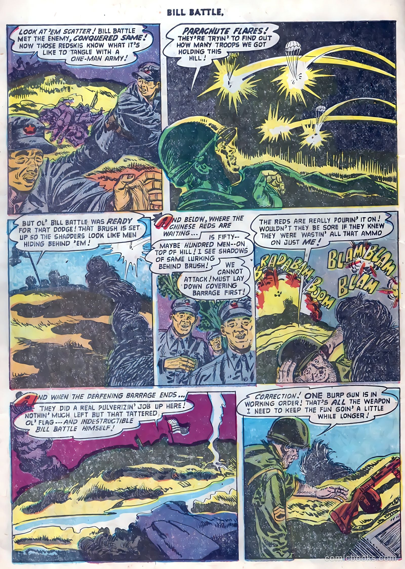 Bill Battle, the One Man Army #4 (1953) — page 10 of 36