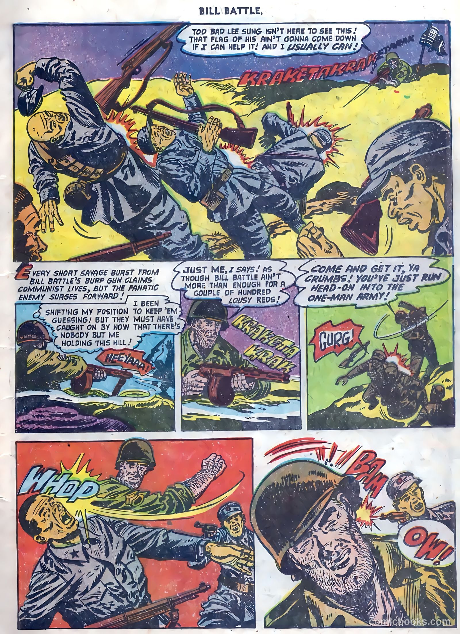 Bill Battle, the One Man Army #4 (1953) — page 11 of 36