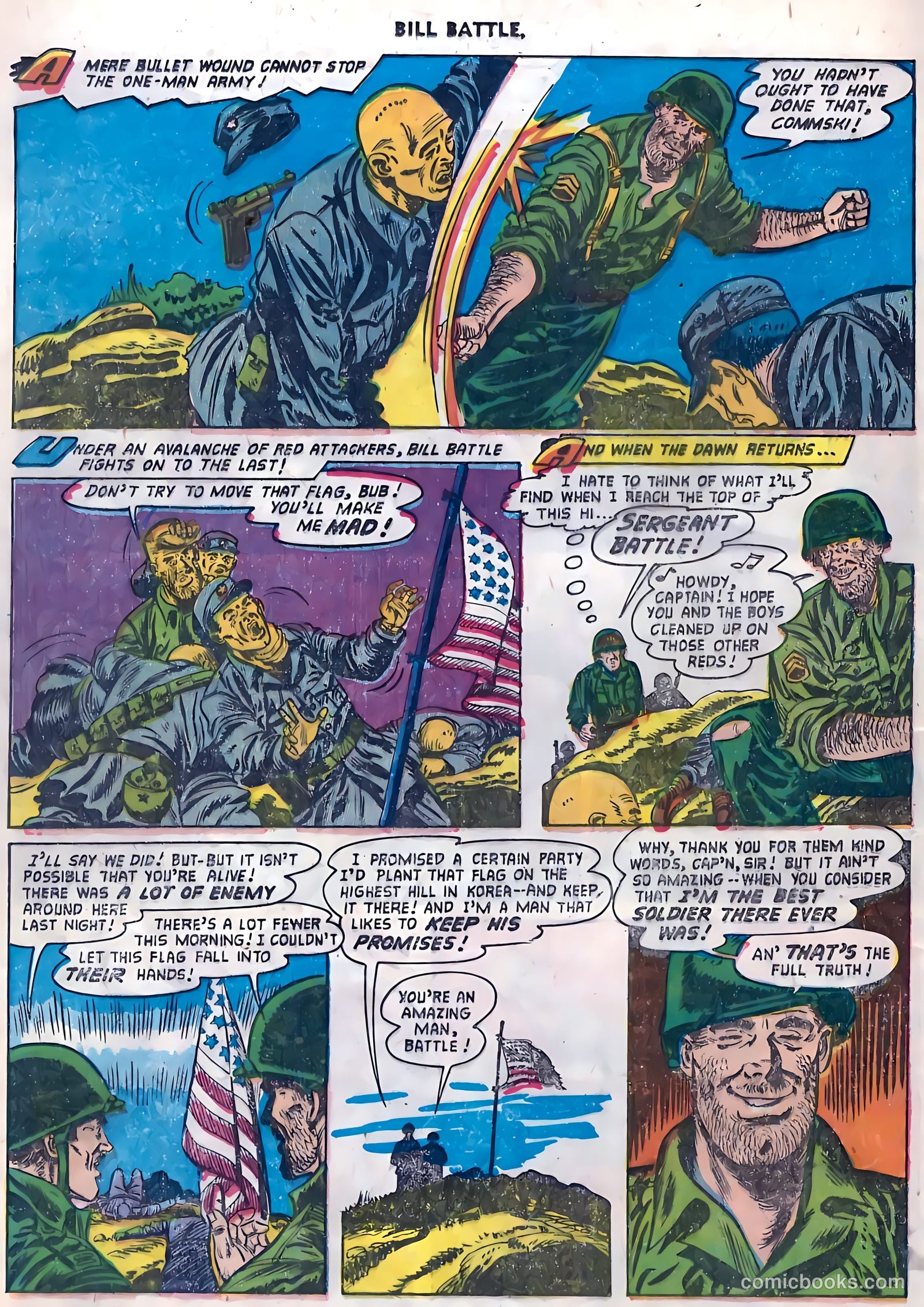 Bill Battle, the One Man Army #4 (1953) — page 12 of 36