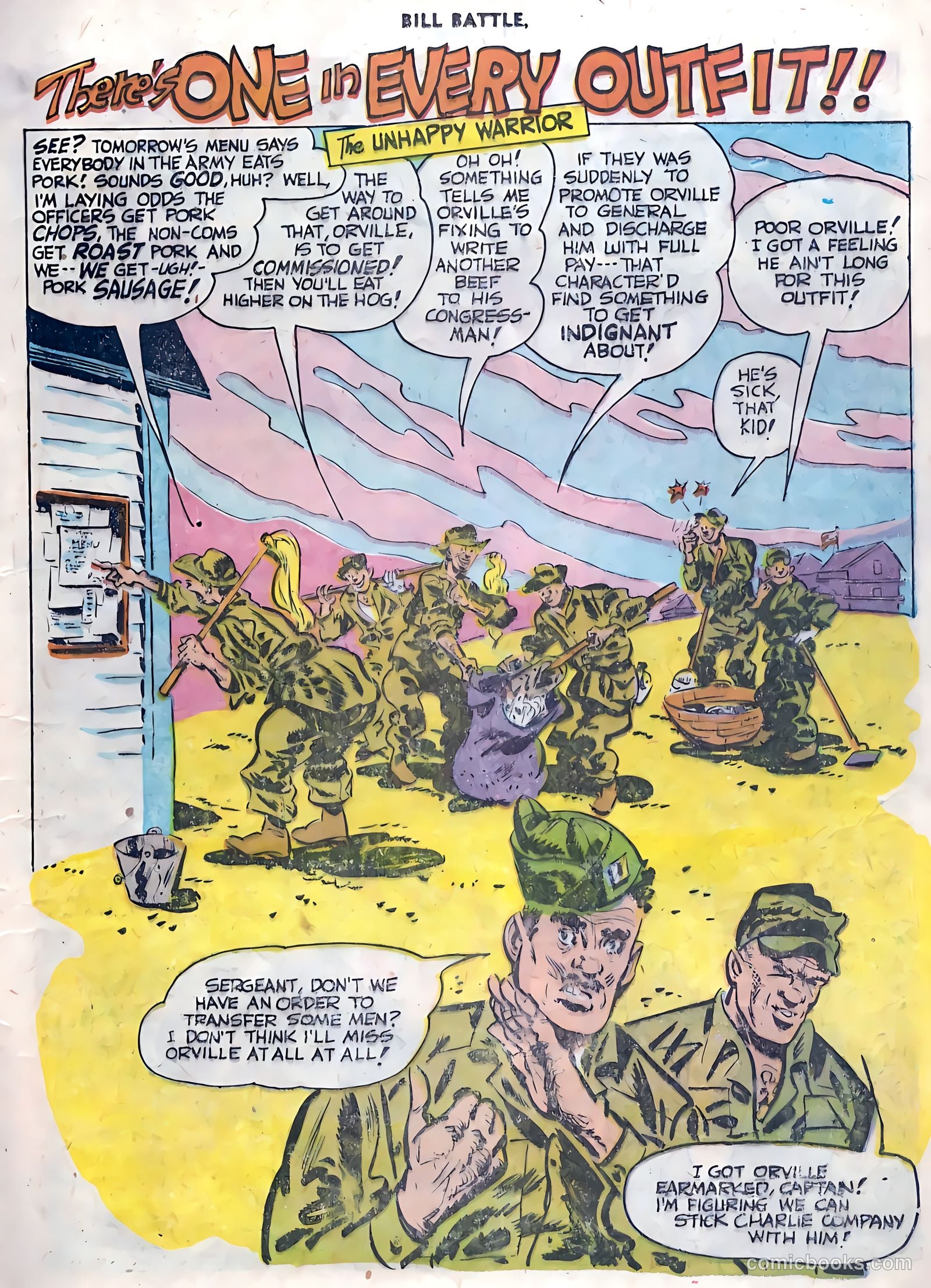 Bill Battle, the One Man Army #4 (1953) — page 13 of 36