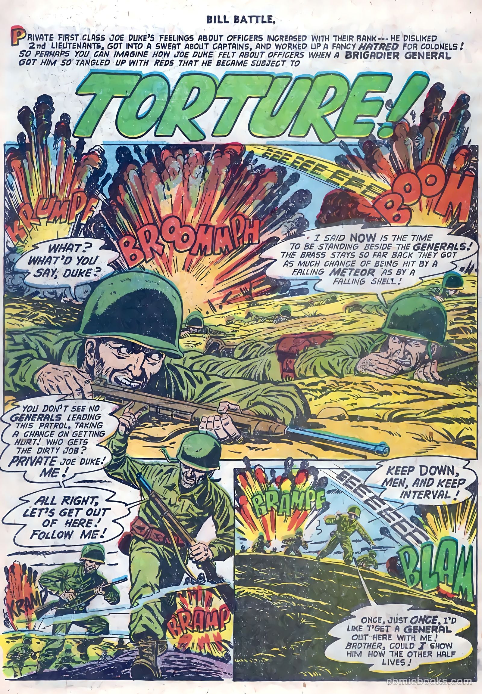 Bill Battle, the One Man Army #4 (1953) — page 14 of 36