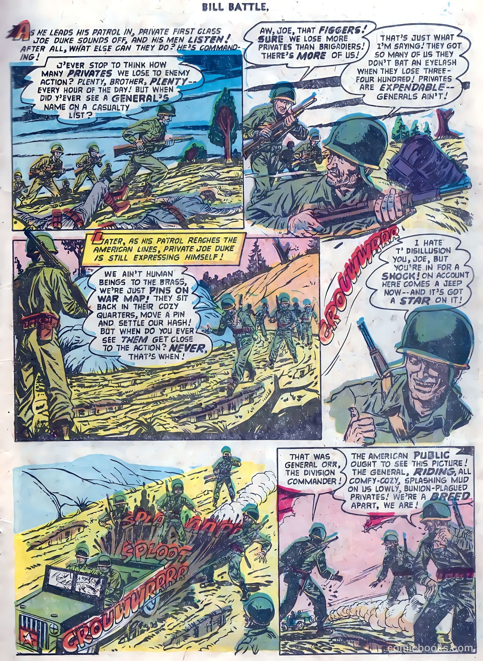 Bill Battle, the One Man Army #4 (1953) — page 15 of 36