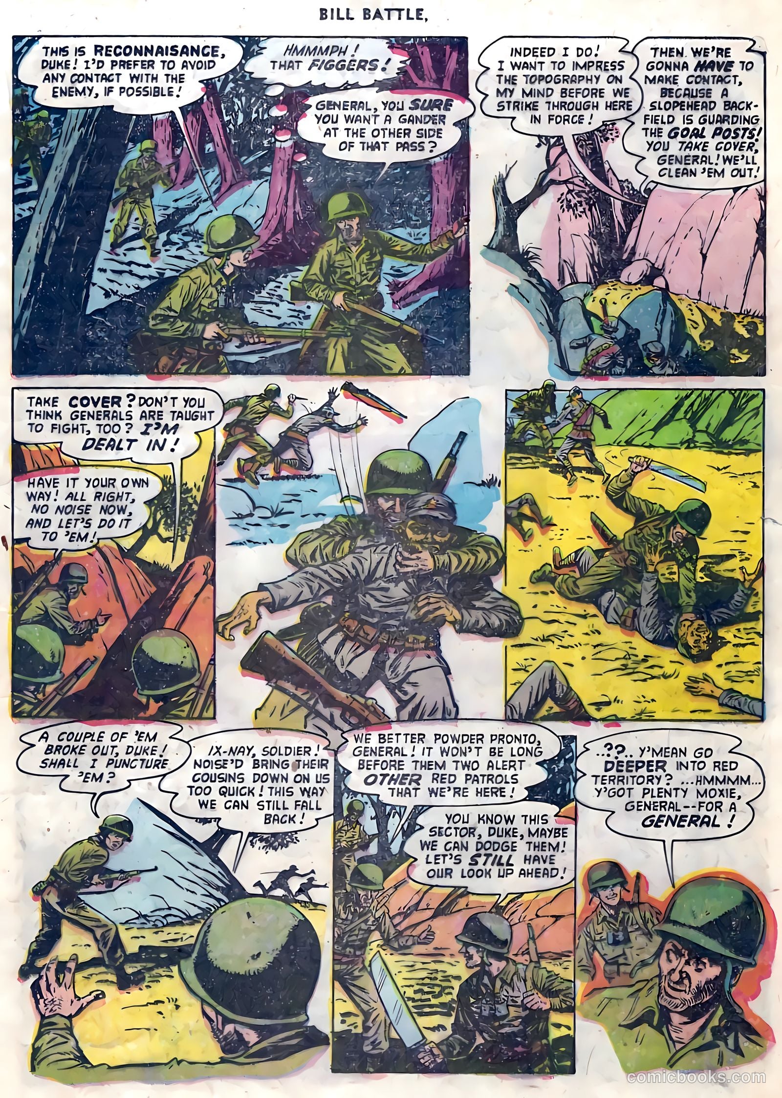 Bill Battle, the One Man Army #4 (1953) — page 17 of 36