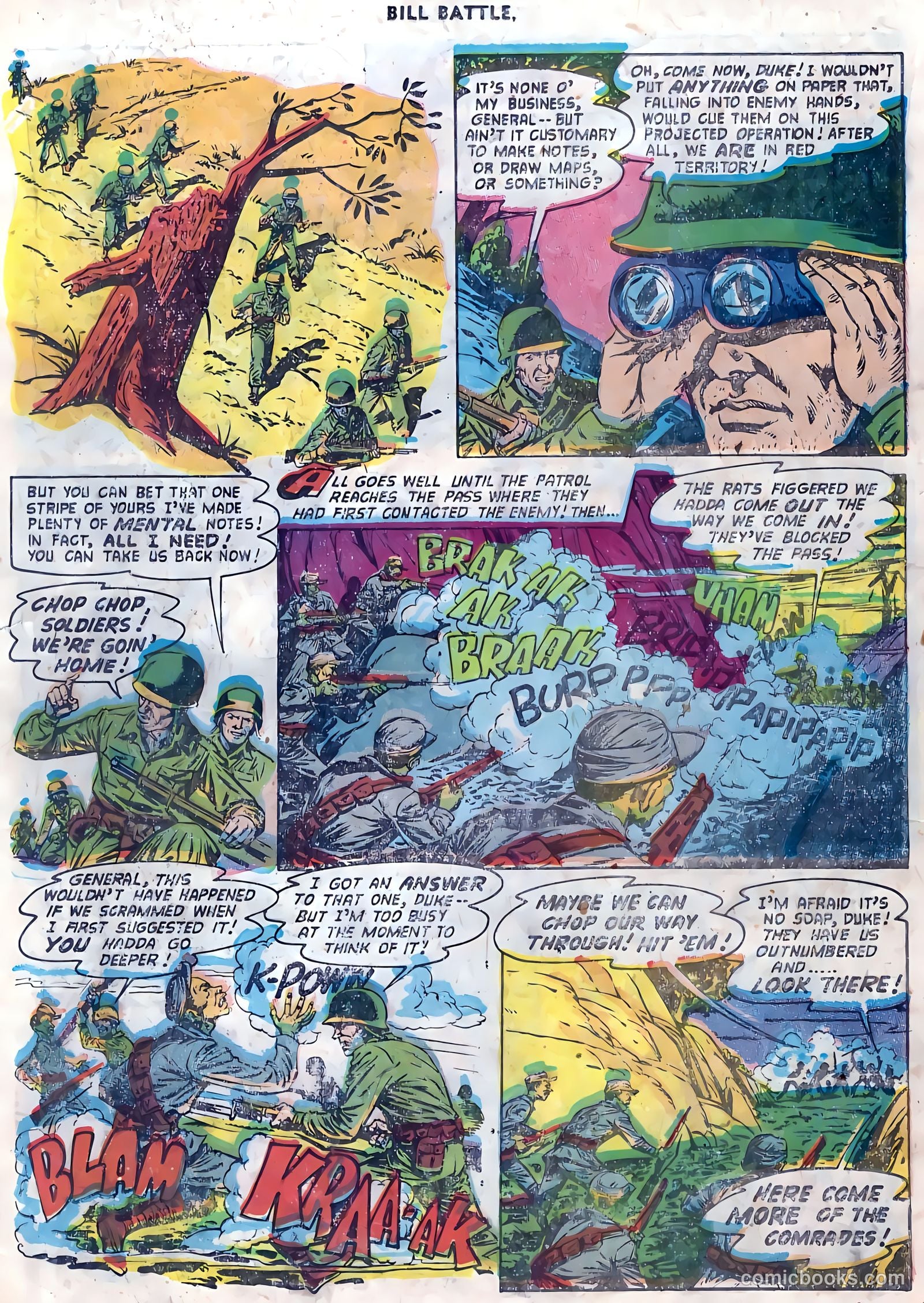 Bill Battle, the One Man Army #4 (1953) — page 18 of 36