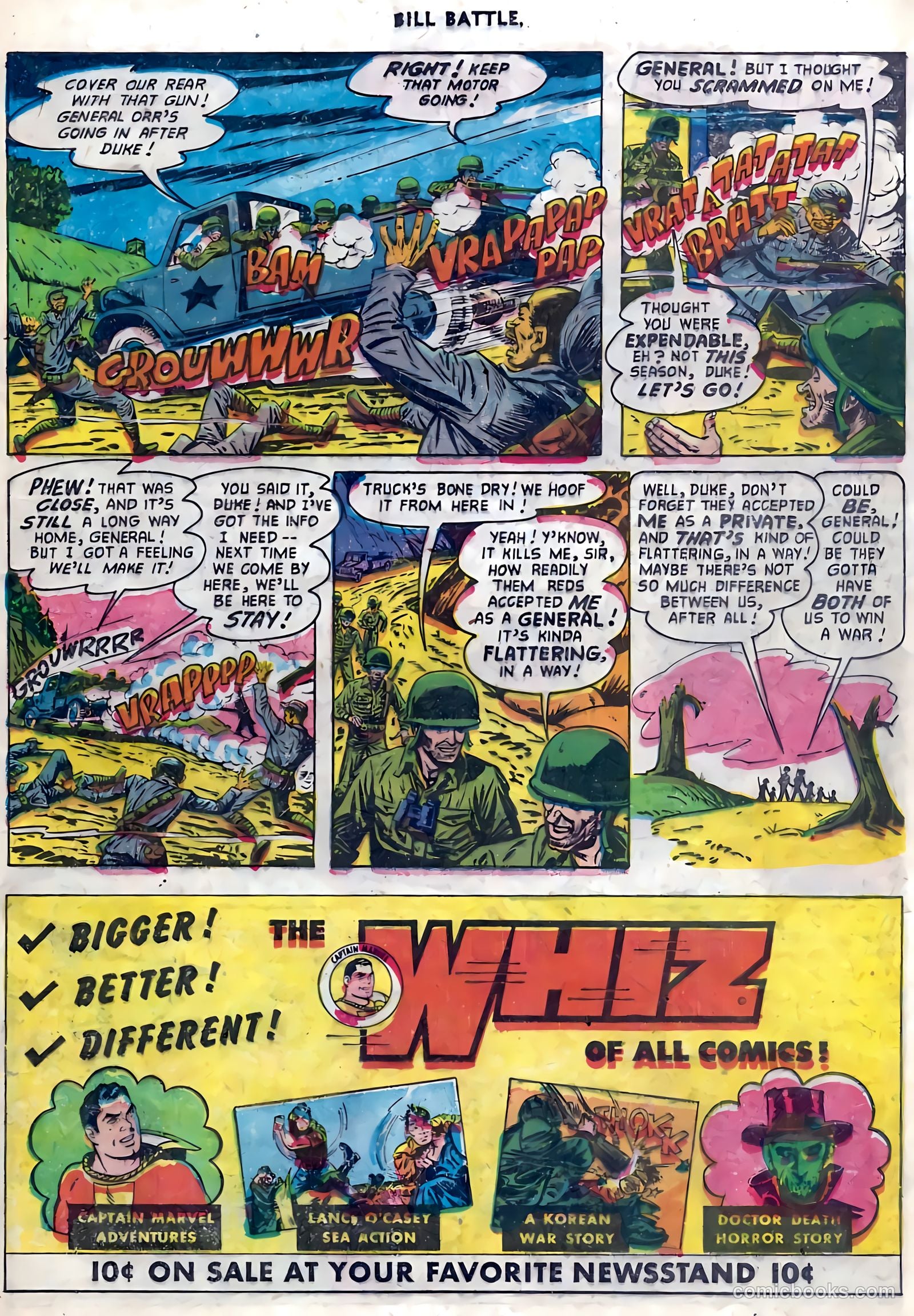 Bill Battle, the One Man Army #4 (1953) — page 21 of 36