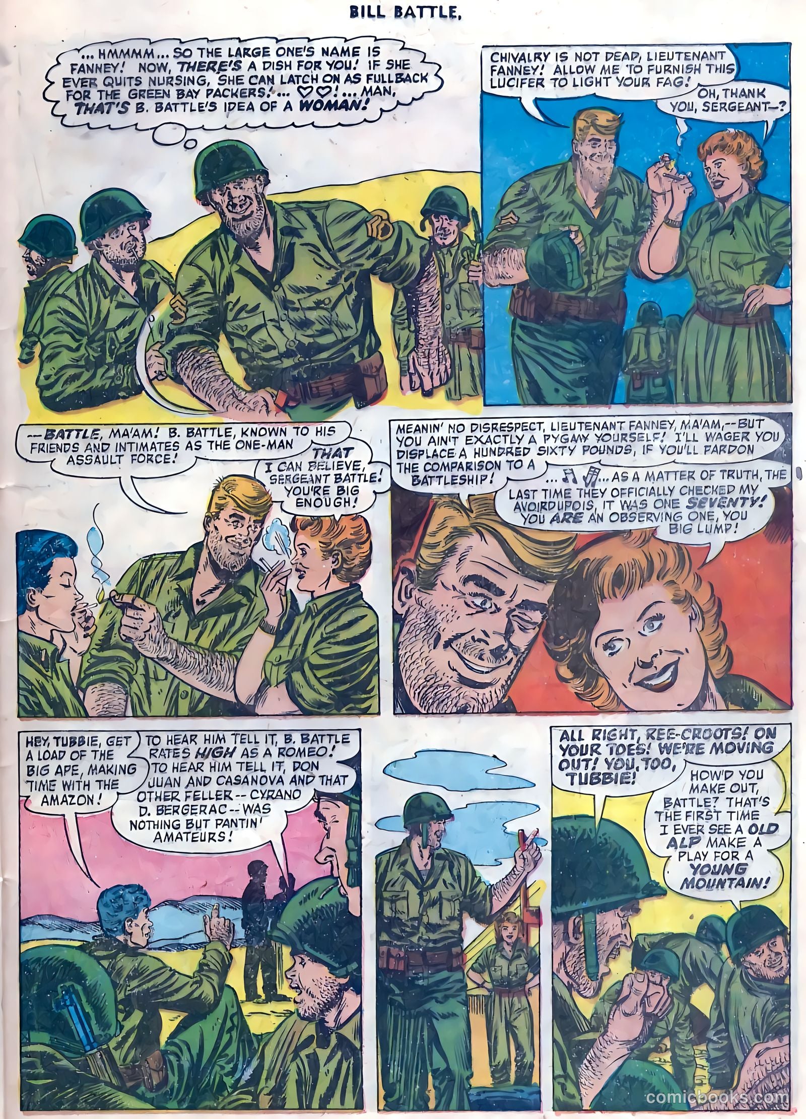 Bill Battle, the One Man Army #4 (1953) — page 25 of 36