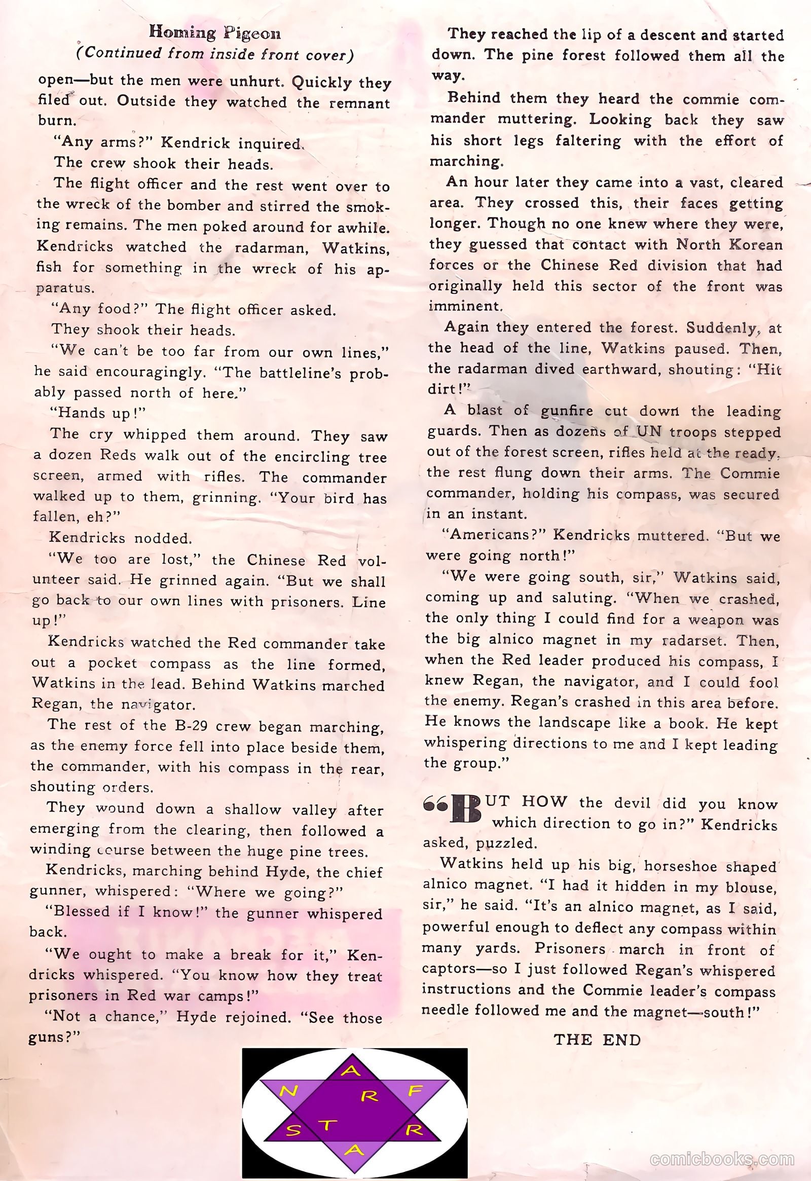 Bill Battle, the One Man Army #4 (1953) — page 35 of 36