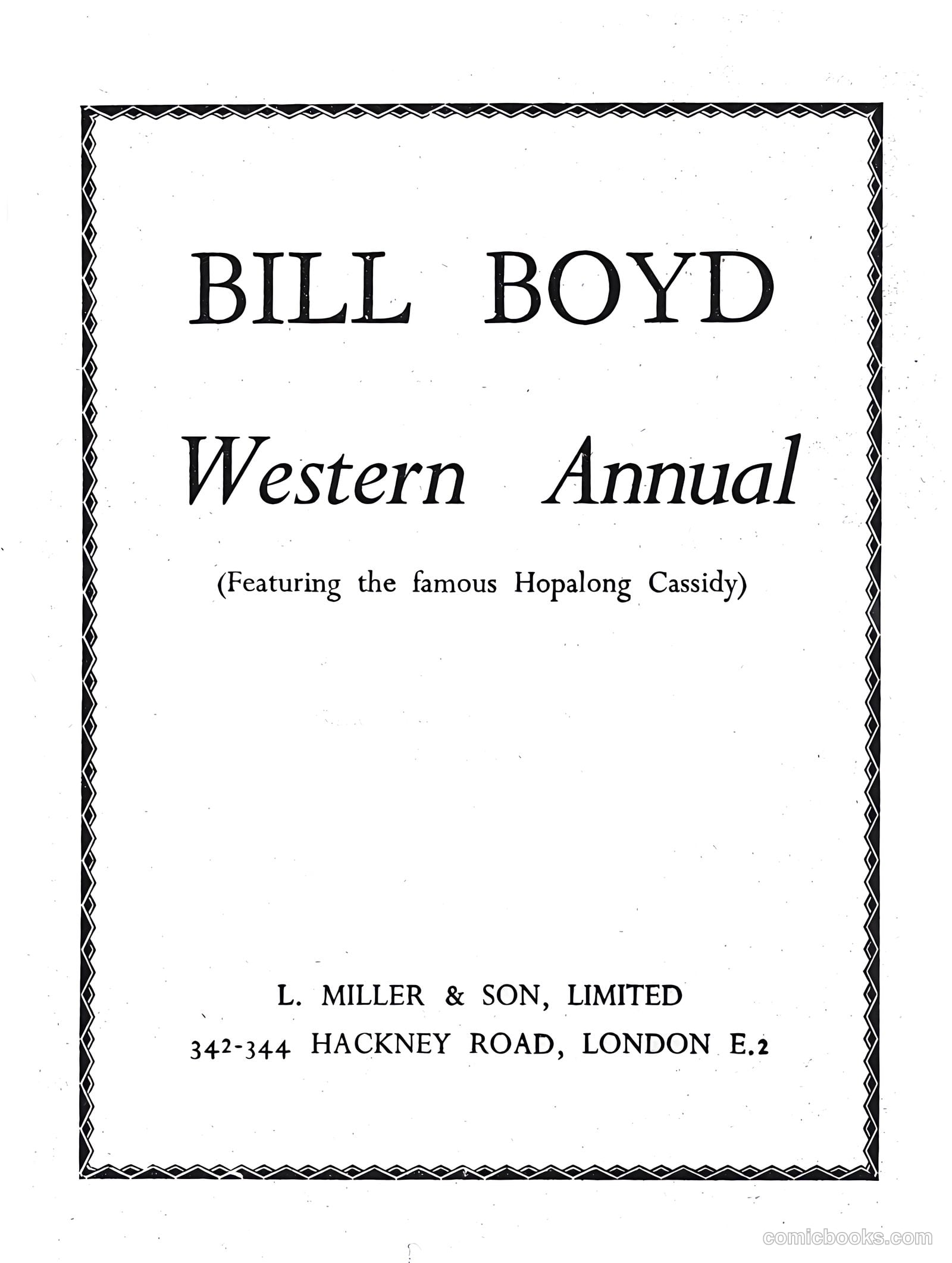 Bill Boyd Western Comic Annual #1 (1956) — page 2 of 87