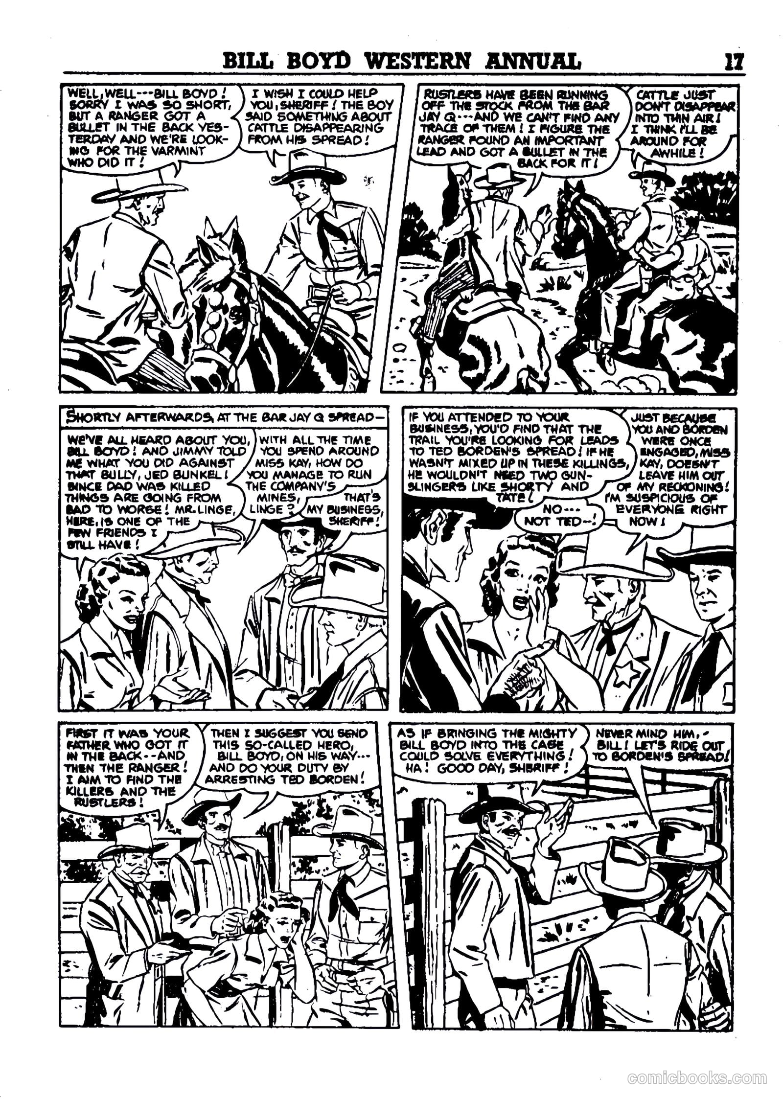 Bill Boyd Western Comic Annual #1 (1956) — page 7 of 87