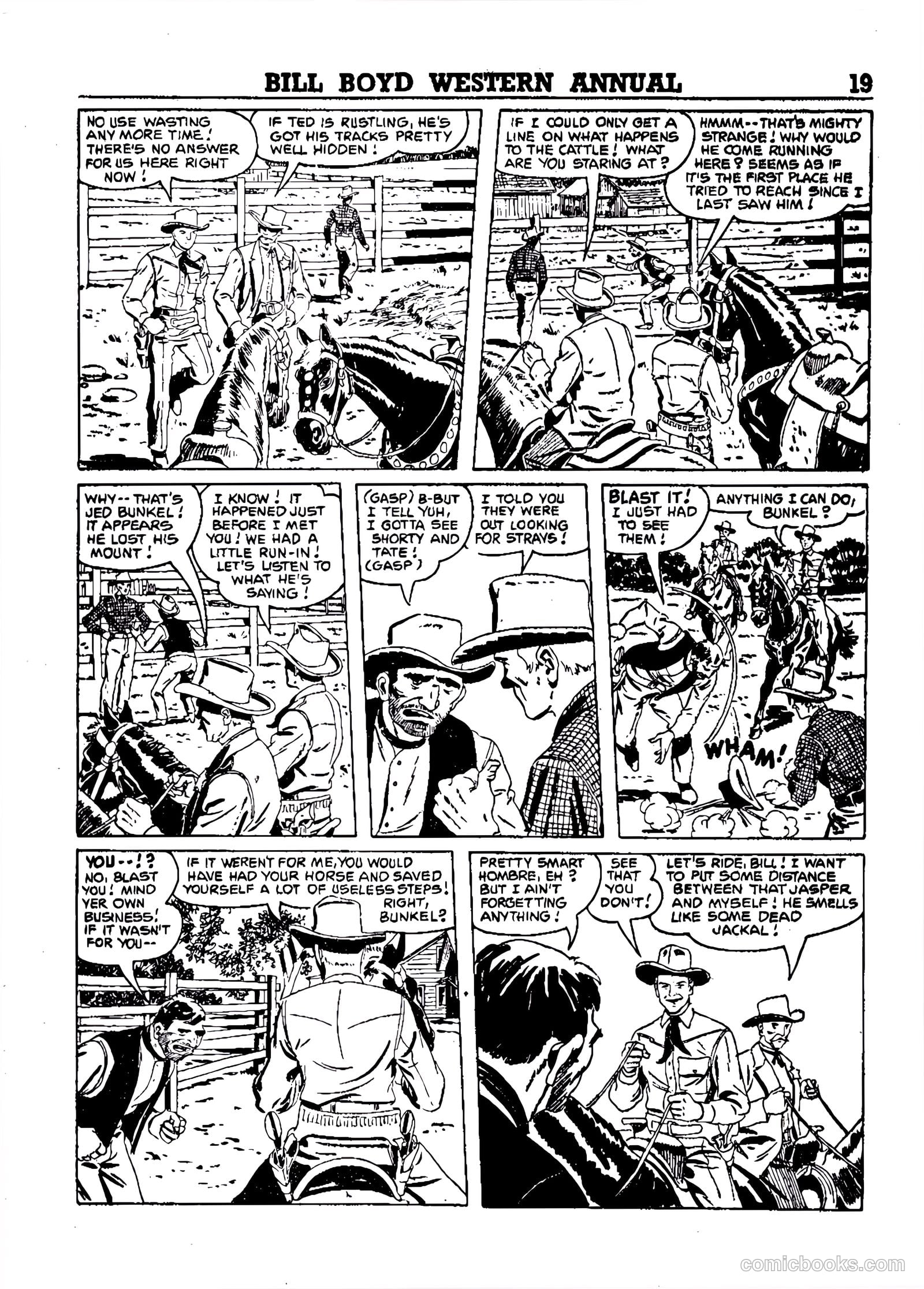 Bill Boyd Western Comic Annual #1 (1956) — page 9 of 87