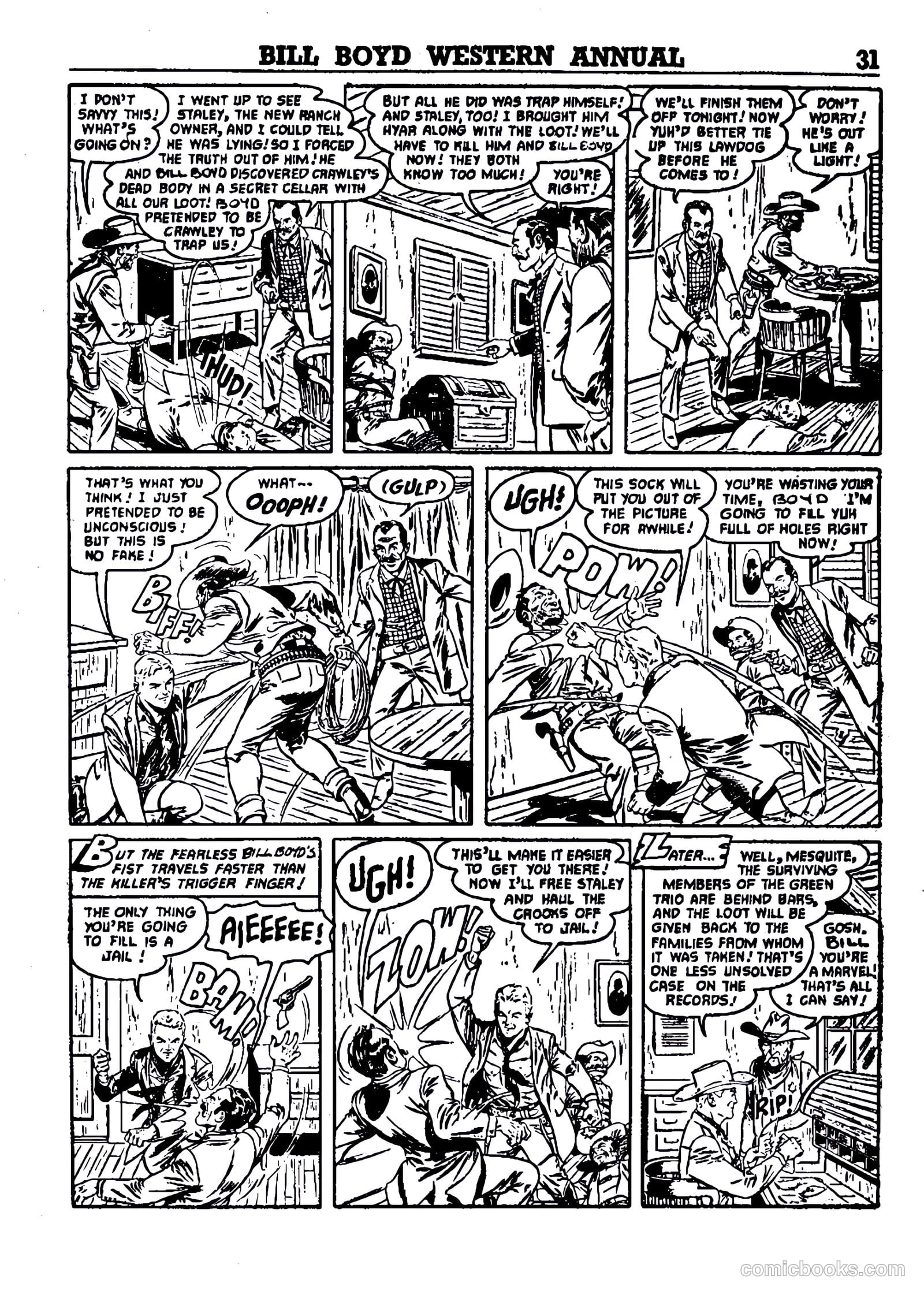 Bill Boyd Western Comic Annual #1 (1956) — page 21 of 87