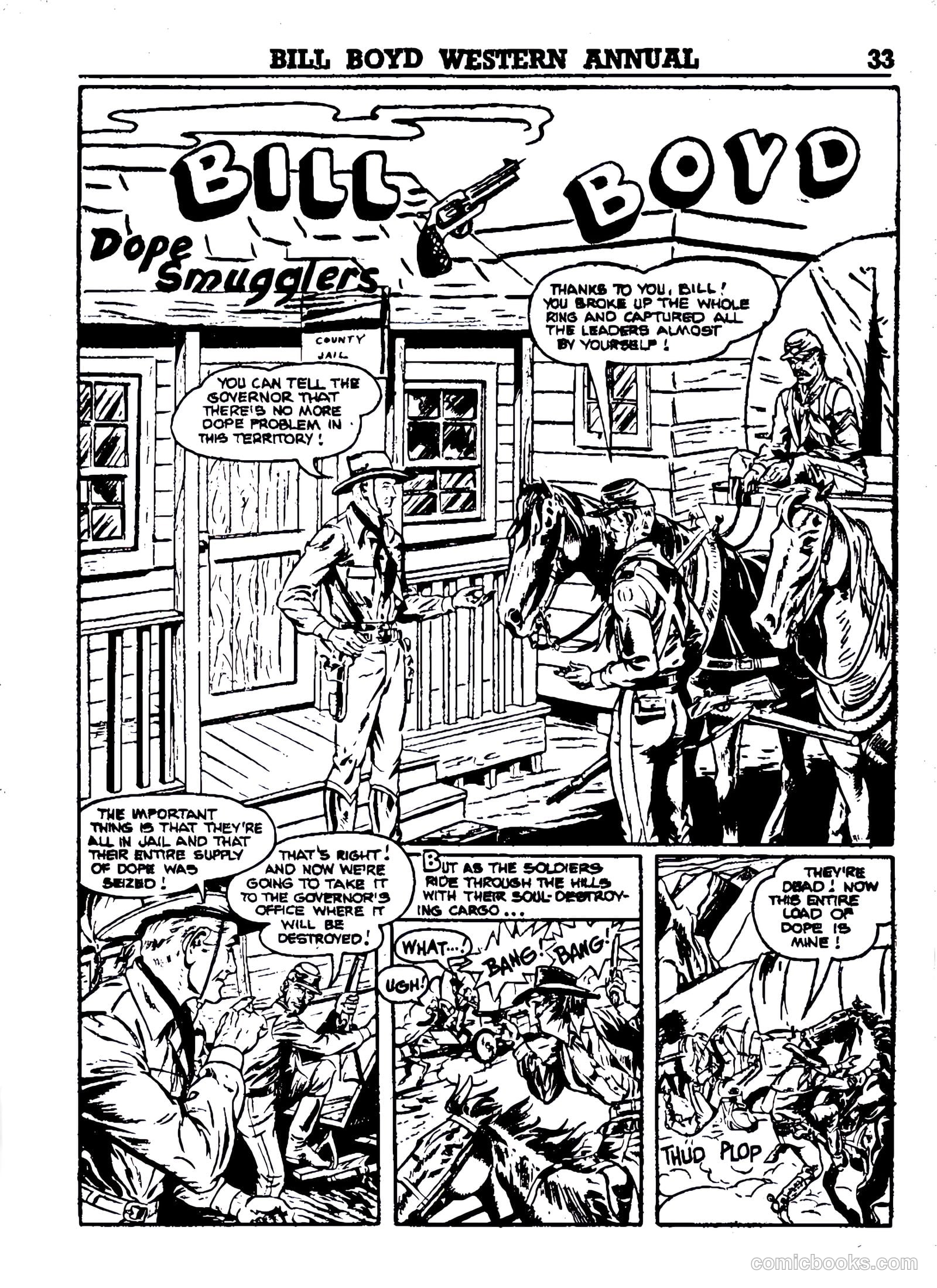 Bill Boyd Western Comic Annual #1 (1956) — page 23 of 87