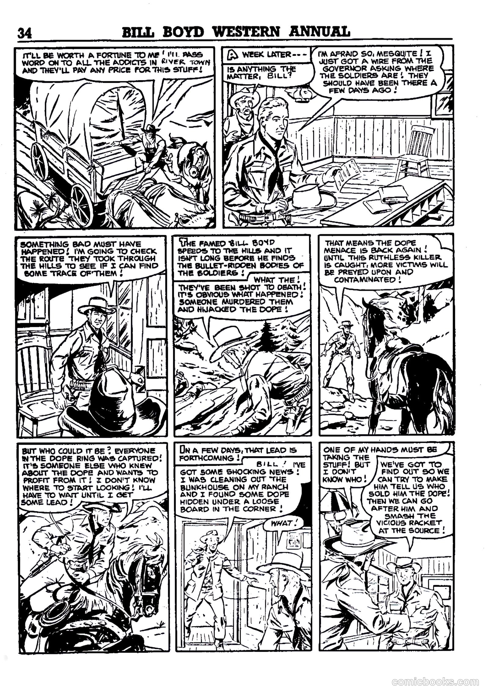 Bill Boyd Western Comic Annual #1 (1956) — page 24 of 87