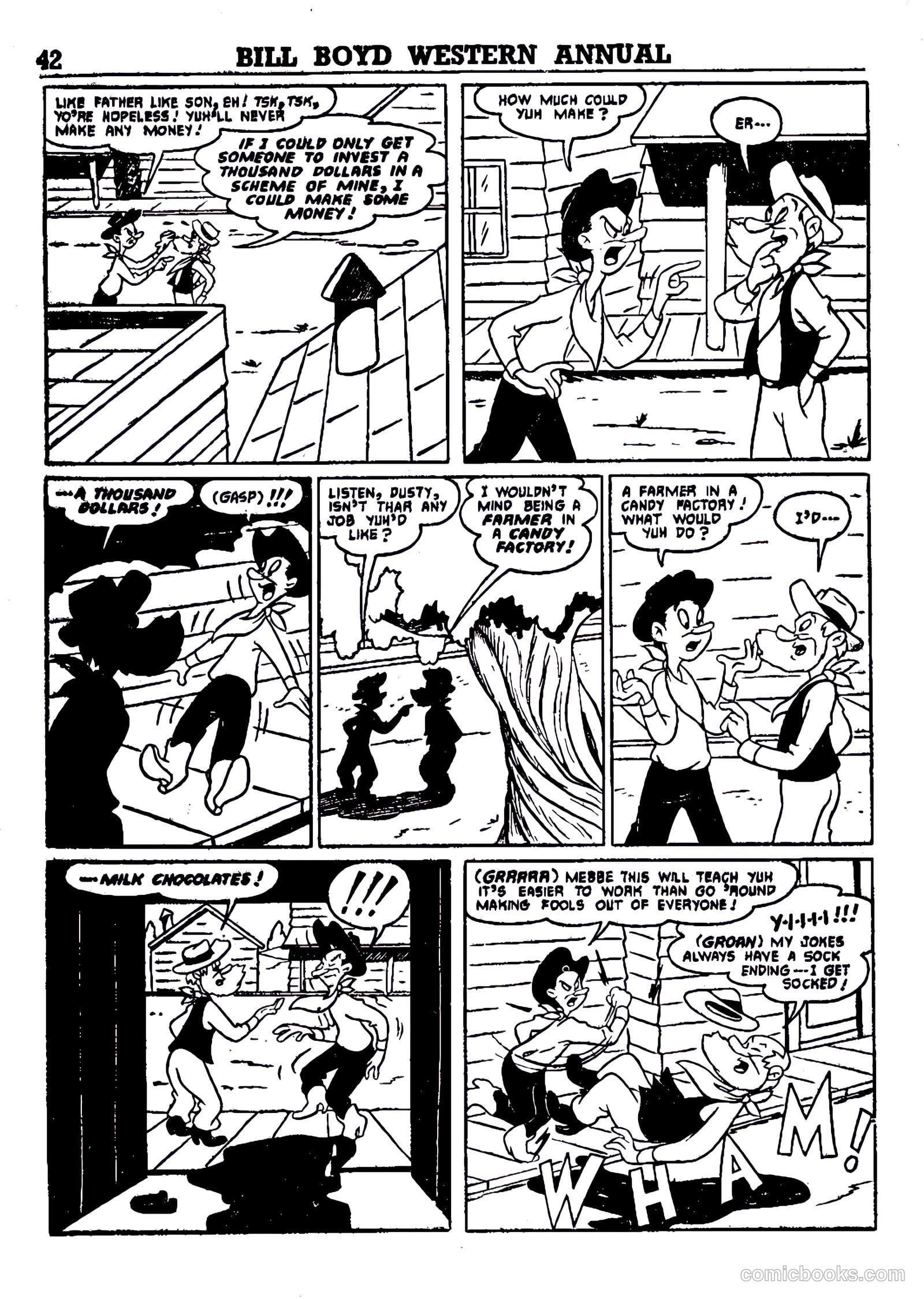 Bill Boyd Western Comic Annual #1 (1956) — page 32 of 87
