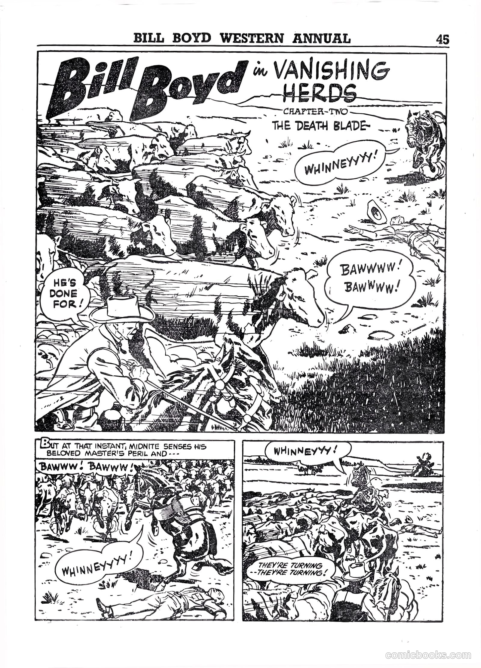 Bill Boyd Western Comic Annual #1 (1956) — page 35 of 87