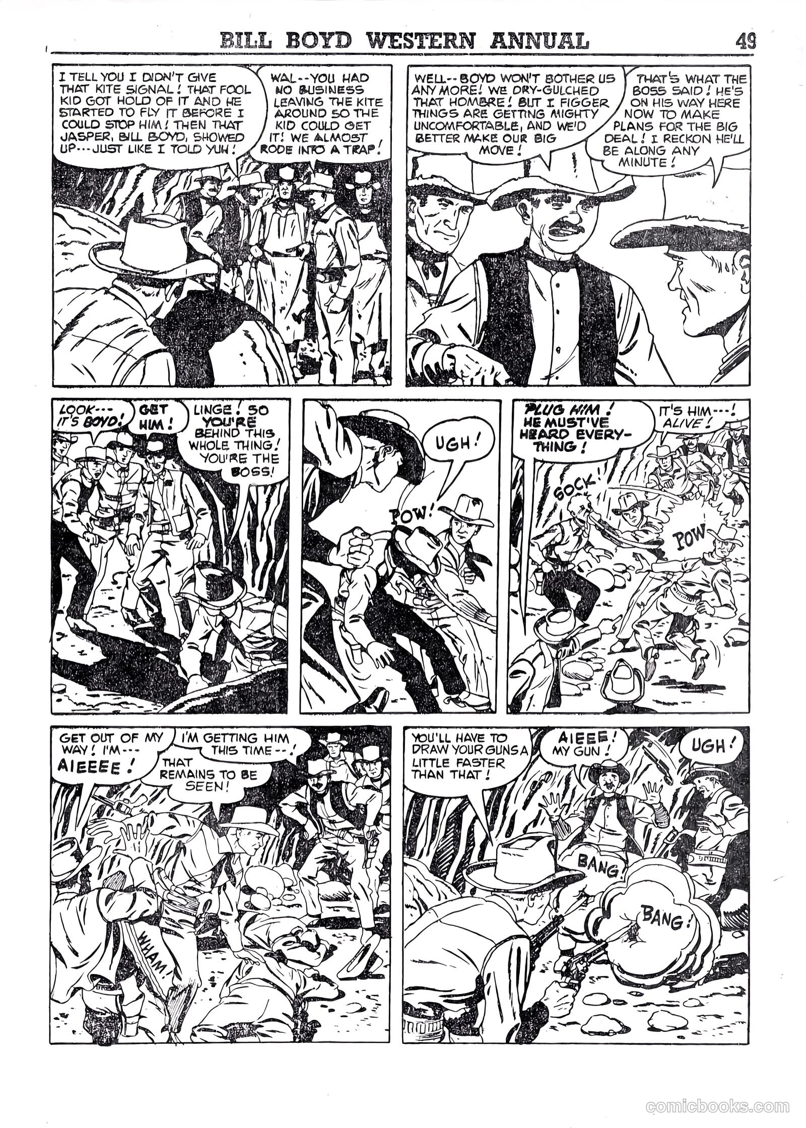 Bill Boyd Western Comic Annual #1 (1956) — page 39 of 87