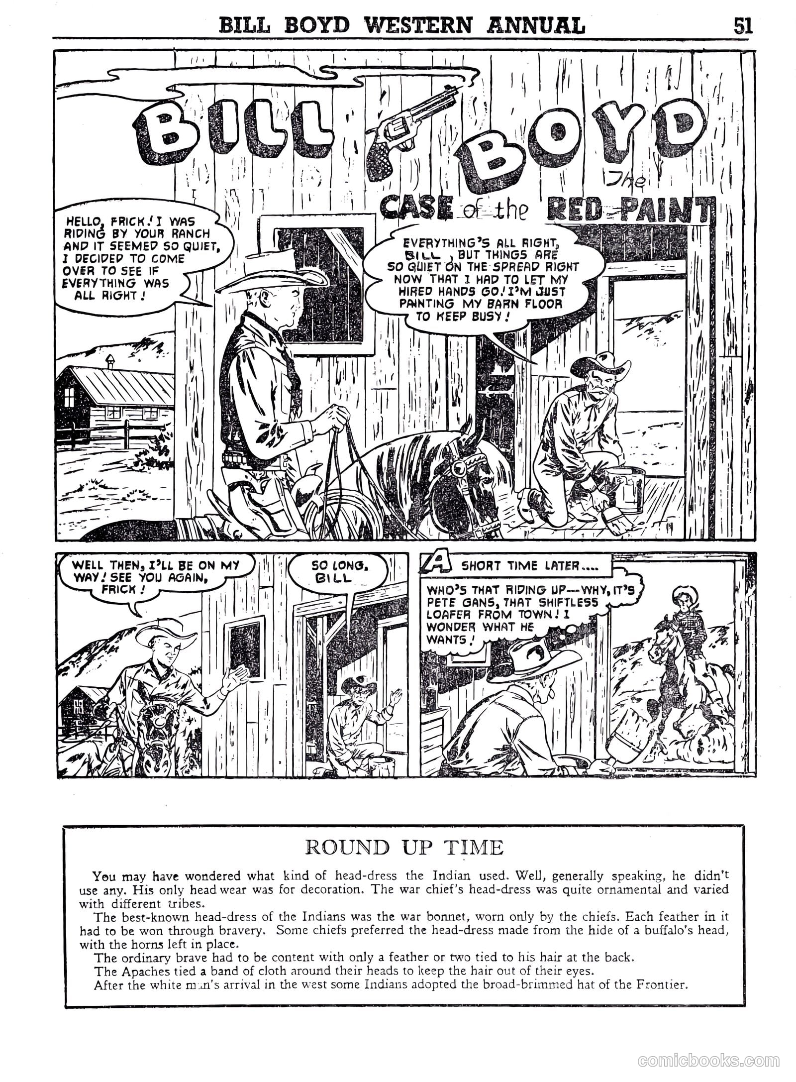 Bill Boyd Western Comic Annual #1 (1956) — page 41 of 87