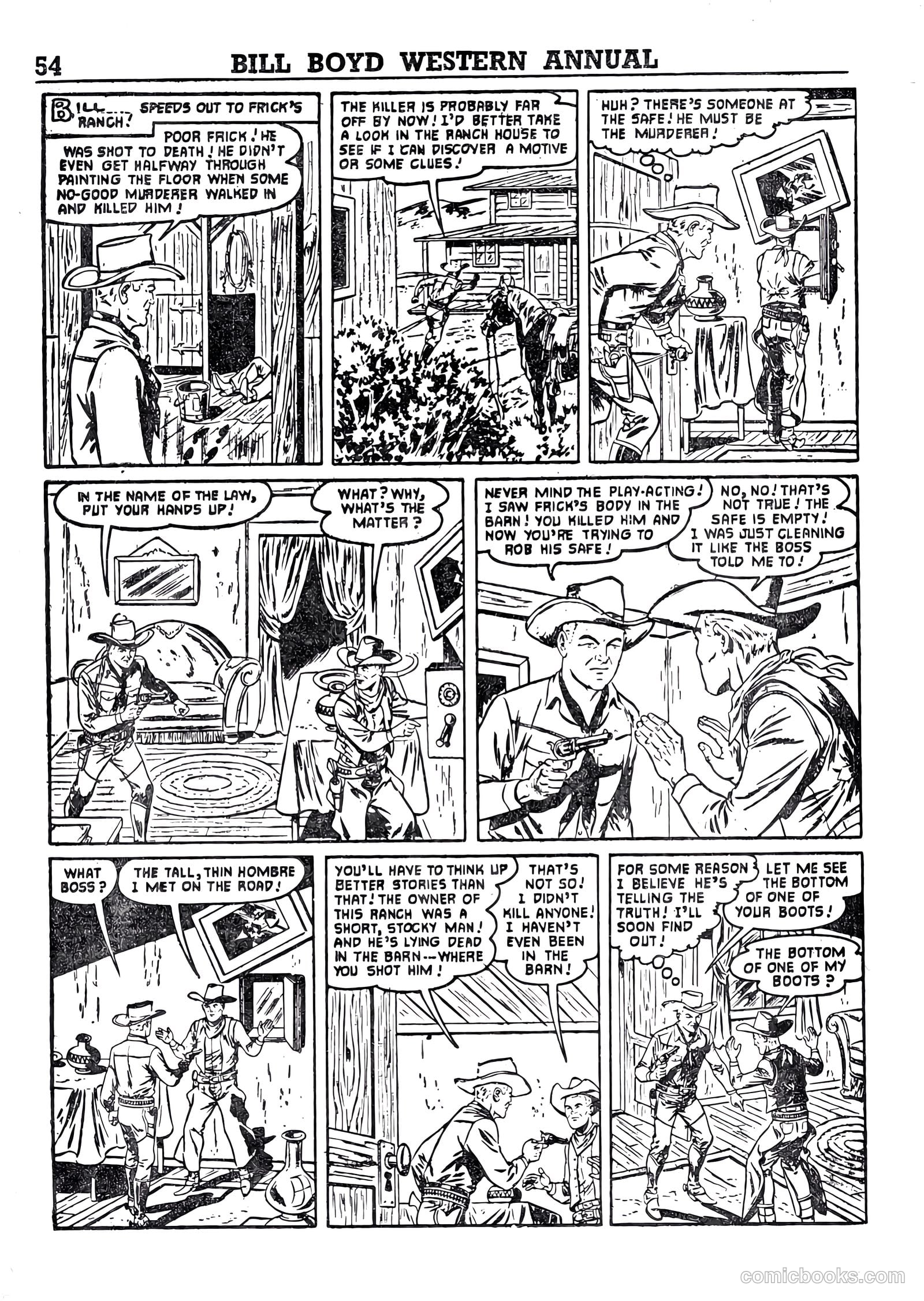 Bill Boyd Western Comic Annual #1 (1956) — page 44 of 87