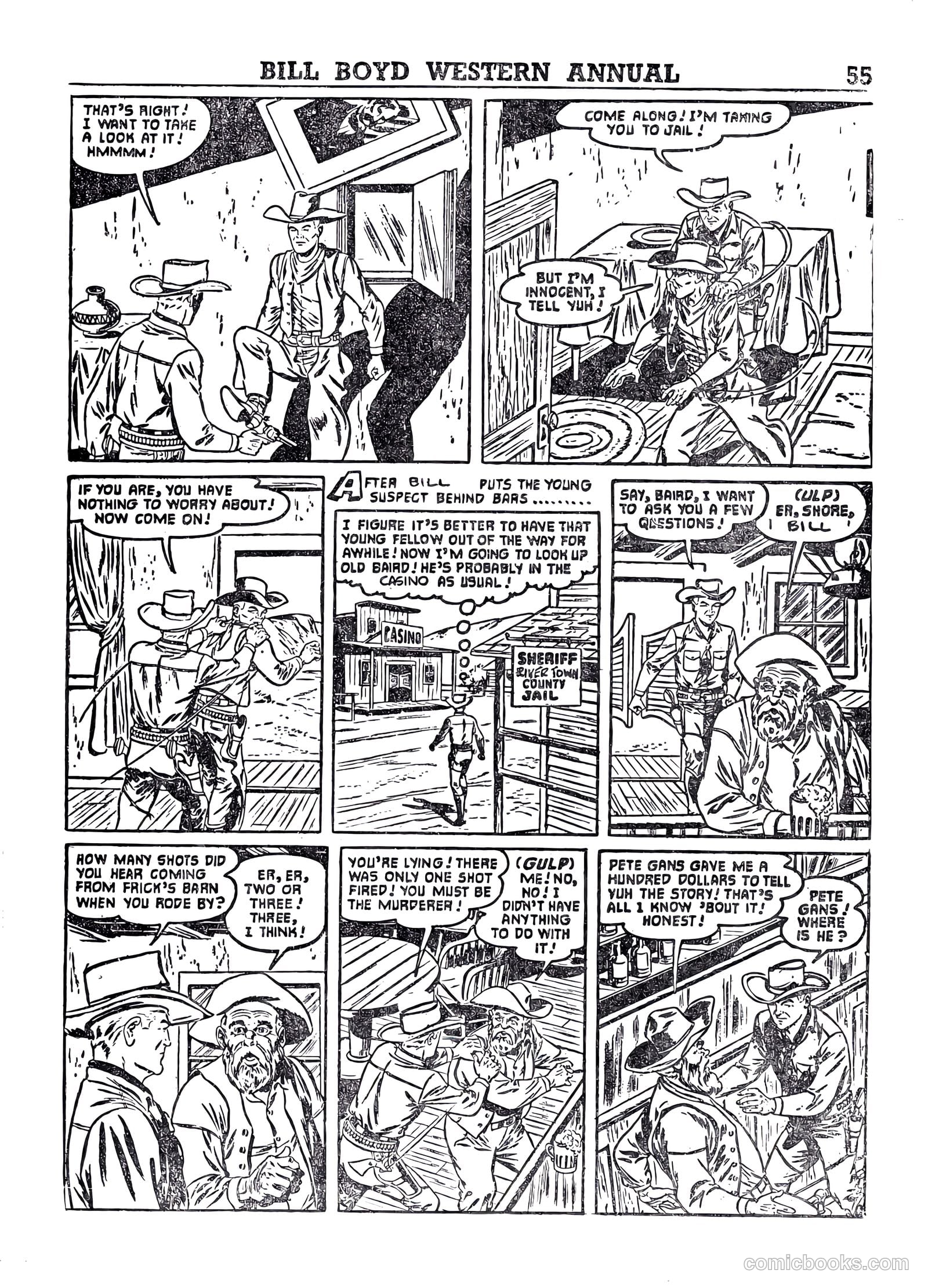 Bill Boyd Western Comic Annual #1 (1956) — page 45 of 87