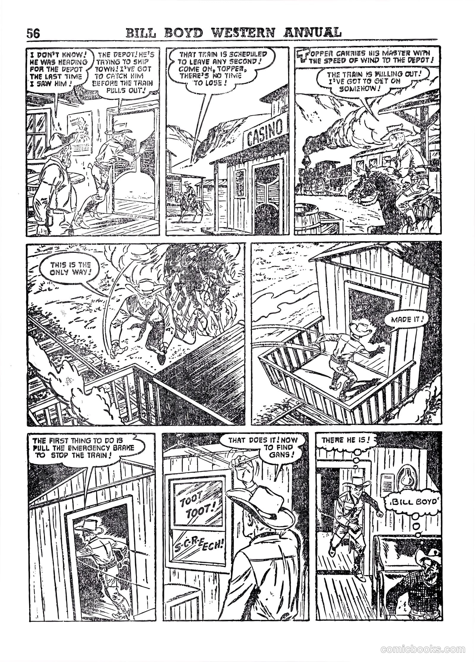 Bill Boyd Western Comic Annual #1 (1956) — page 46 of 87