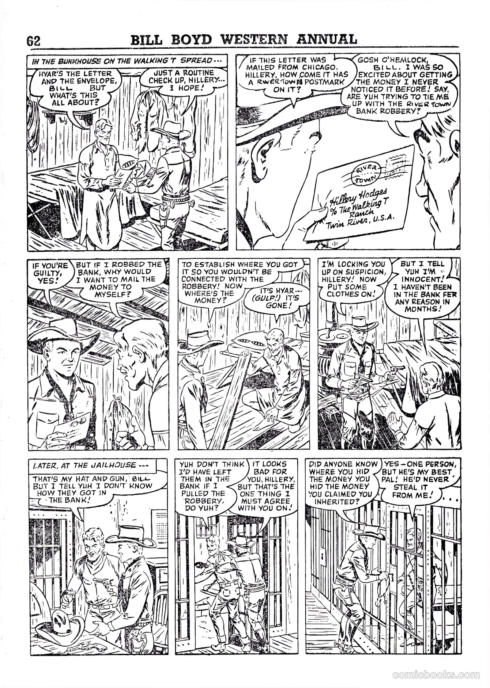 Bill Boyd Western Comic Annual #1 (1956) — page 52 of 87