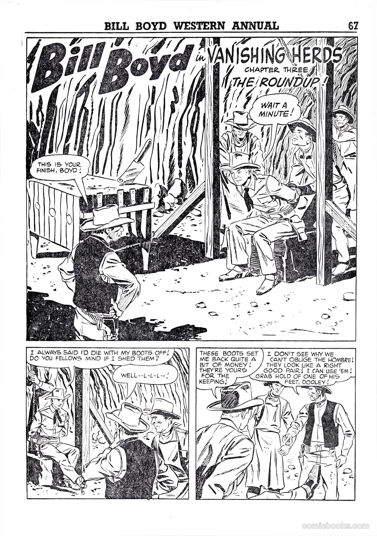 Bill Boyd Western Comic Annual #1 (1956) — page 57 of 87