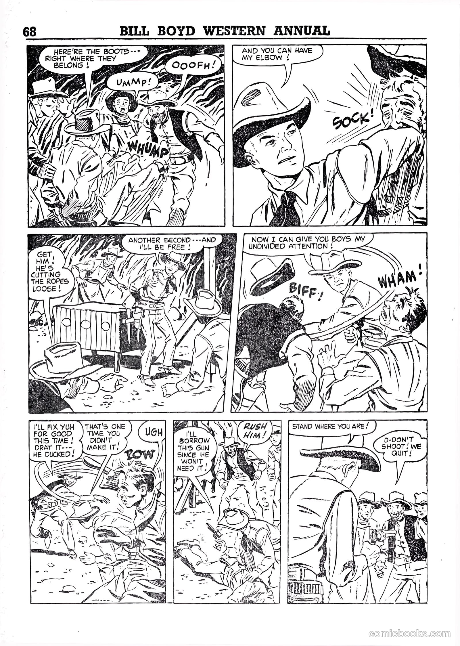 Bill Boyd Western Comic Annual #1 (1956) — page 58 of 87