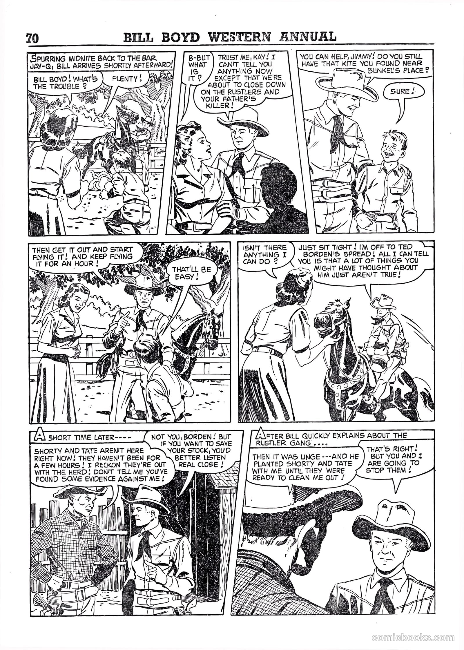 Bill Boyd Western Comic Annual #1 (1956) — page 60 of 87