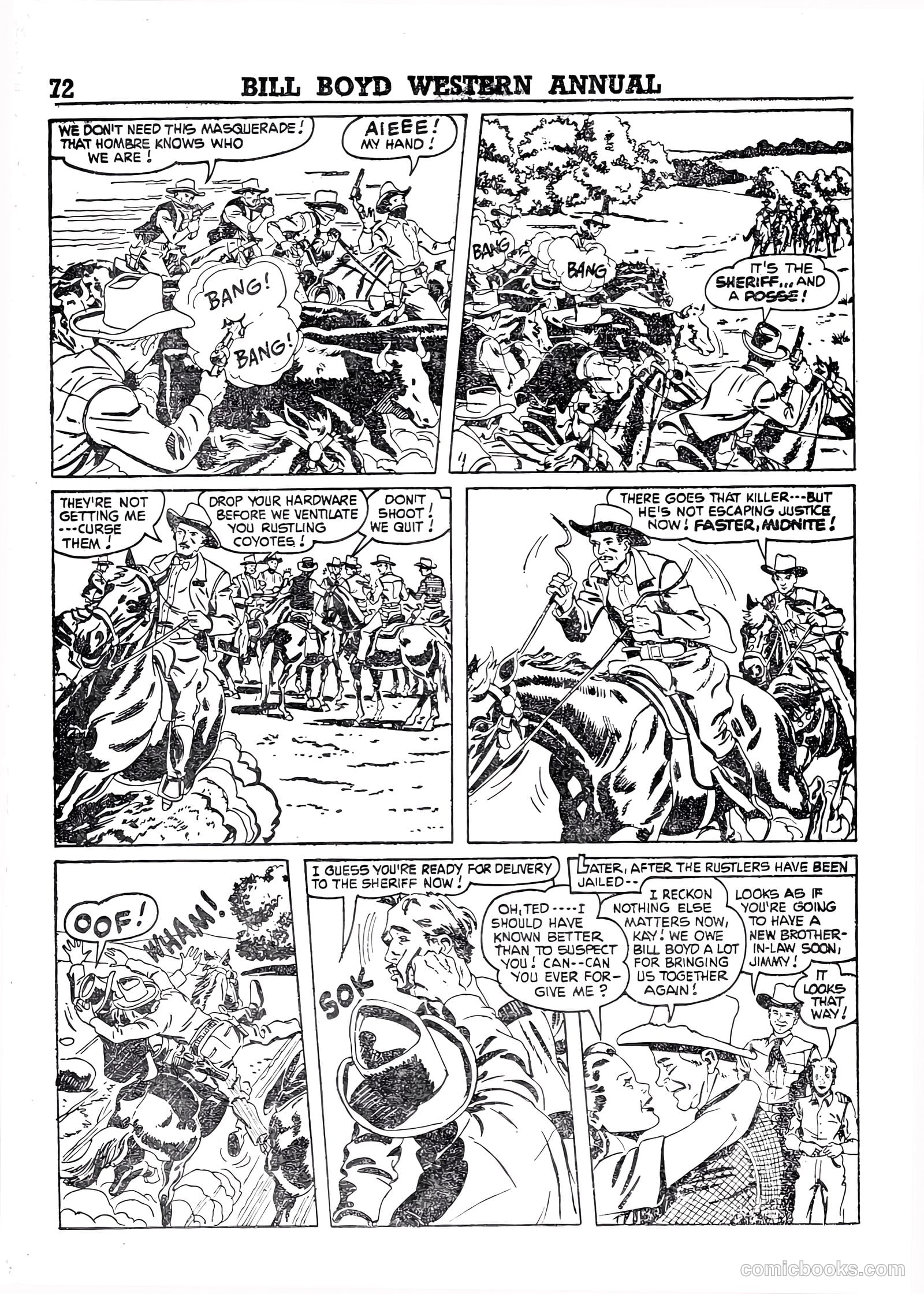 Bill Boyd Western Comic Annual #1 (1956) — page 62 of 87