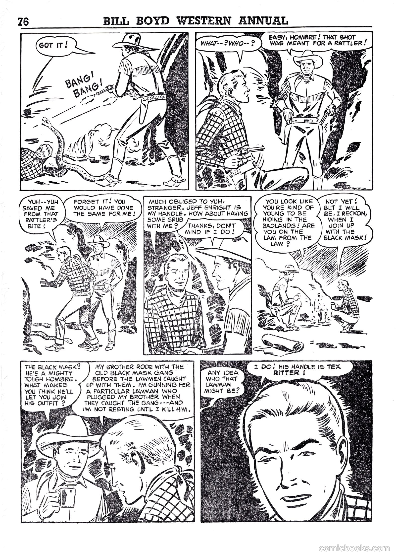 Bill Boyd Western Comic Annual #1 (1956) — page 66 of 87