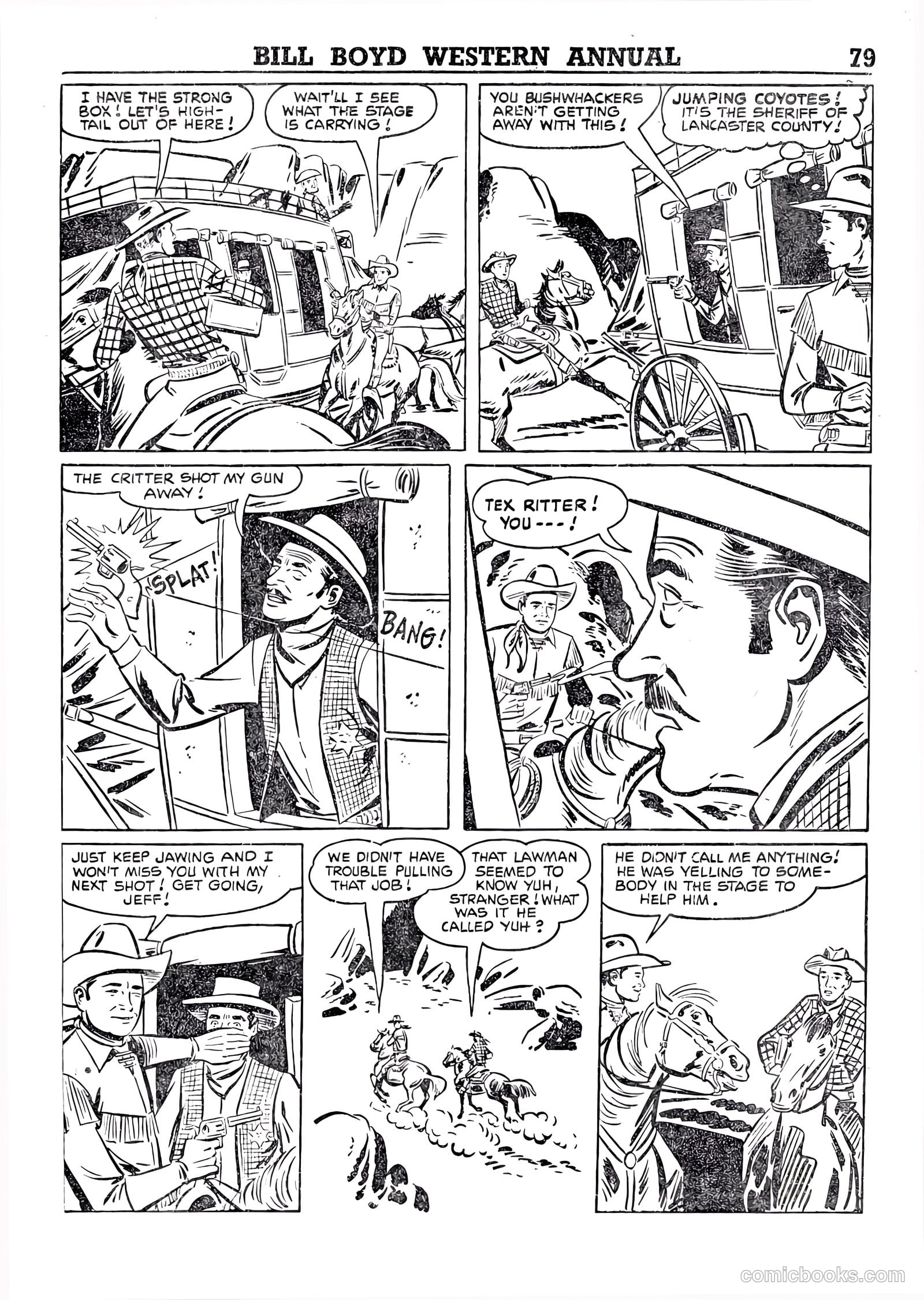 Bill Boyd Western Comic Annual #1 (1956) — page 69 of 87