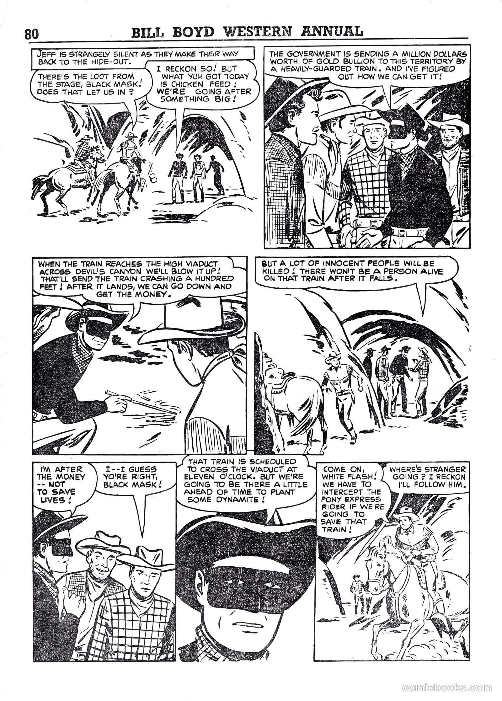 Bill Boyd Western Comic Annual #1 (1956) — page 70 of 87