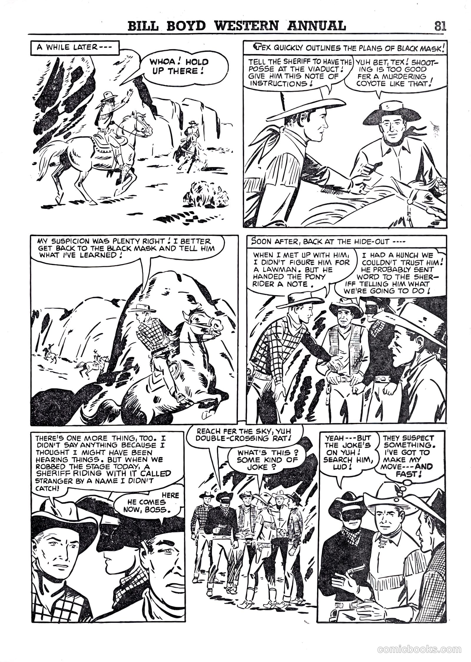Bill Boyd Western Comic Annual #1 (1956) — page 71 of 87