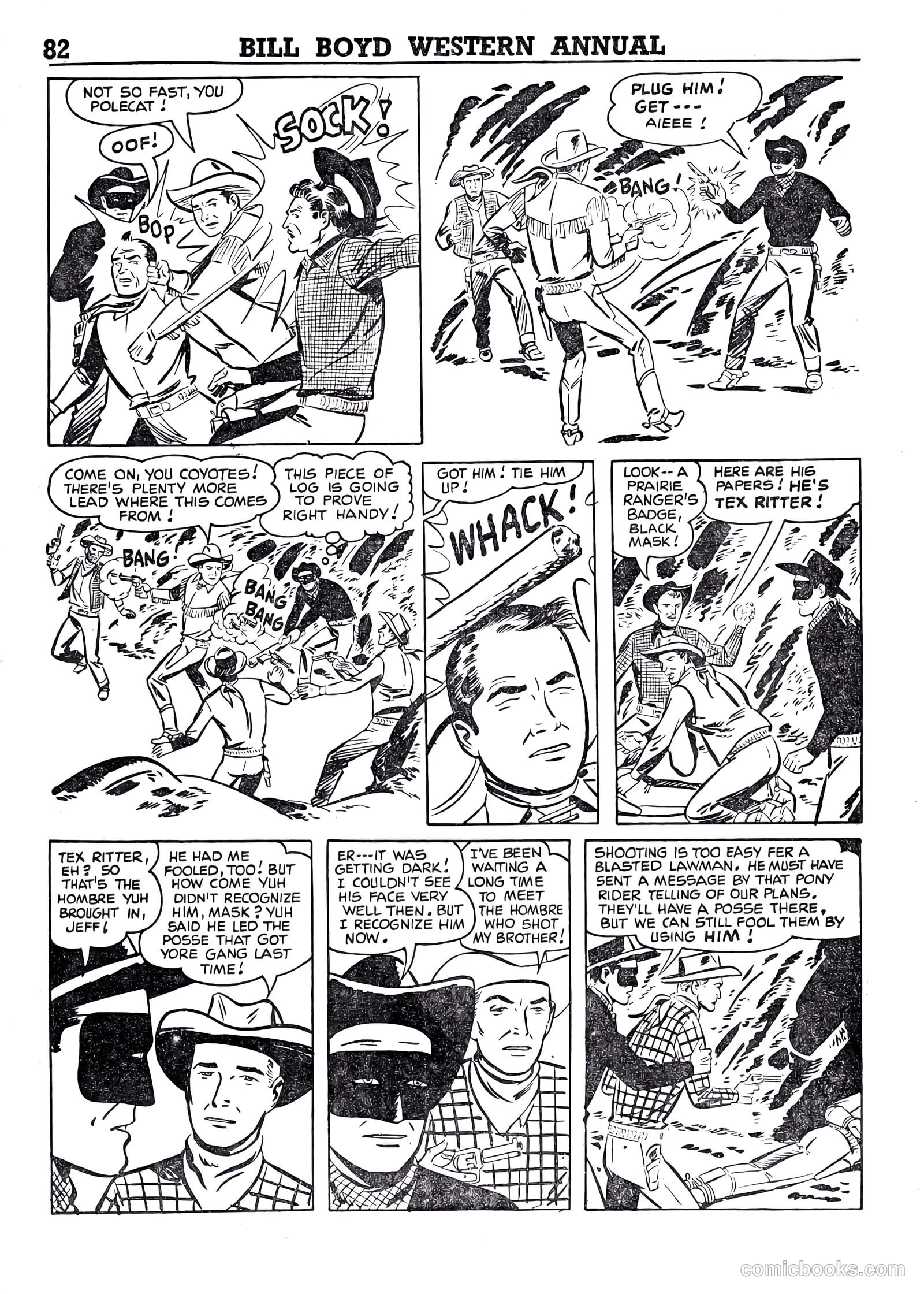 Bill Boyd Western Comic Annual #1 (1956) — page 72 of 87