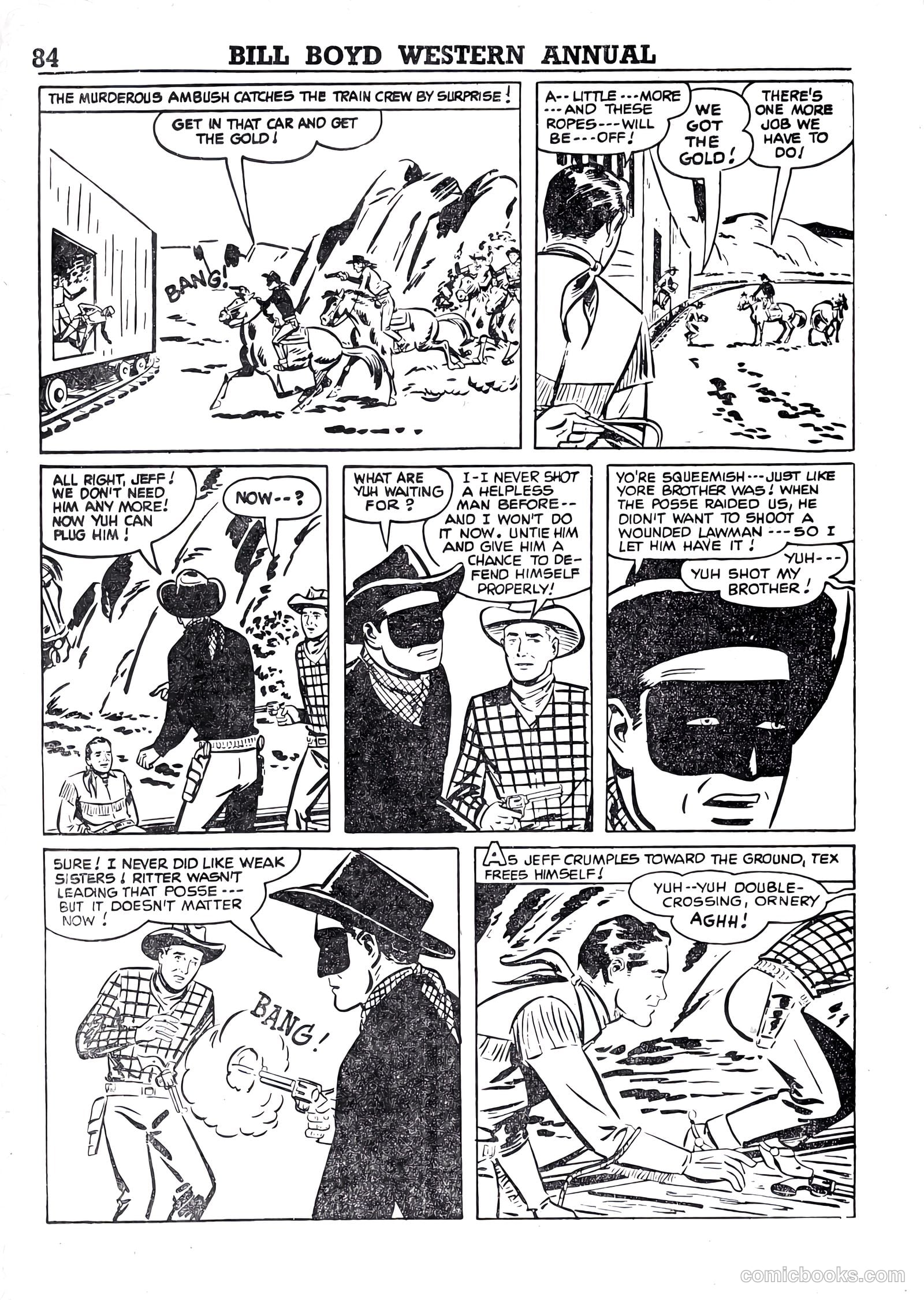 Bill Boyd Western Comic Annual #1 (1956) — page 74 of 87
