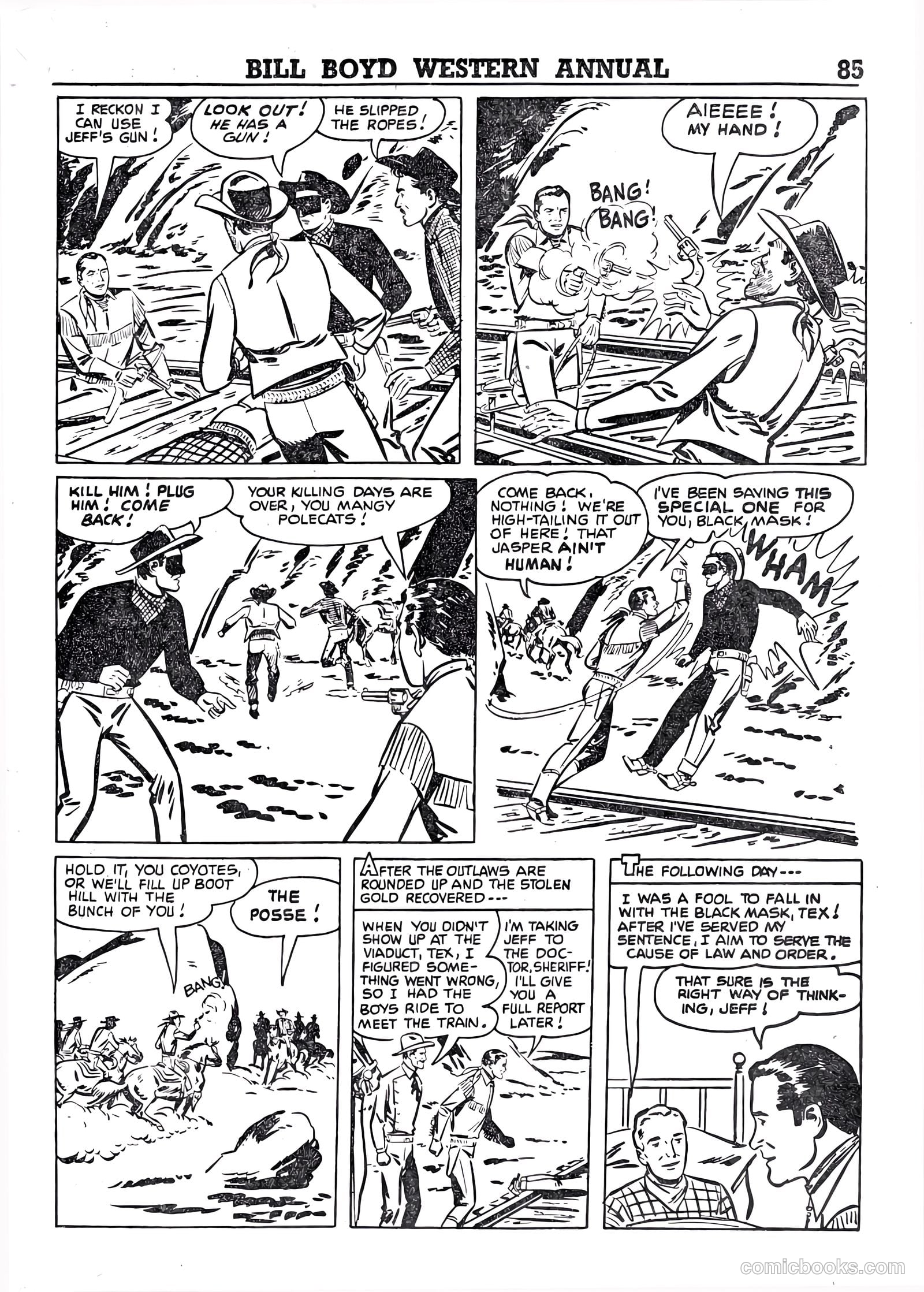 Bill Boyd Western Comic Annual #1 (1956) — page 75 of 87