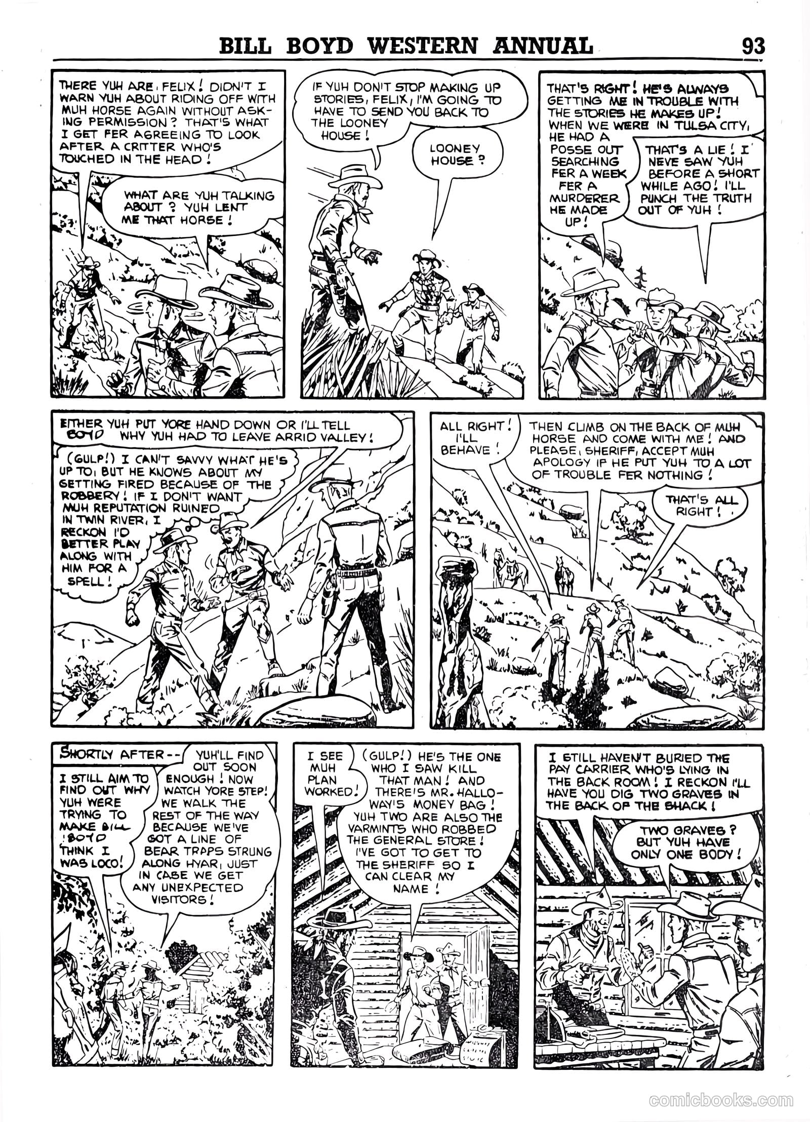 Bill Boyd Western Comic Annual #1 (1956) — page 83 of 87