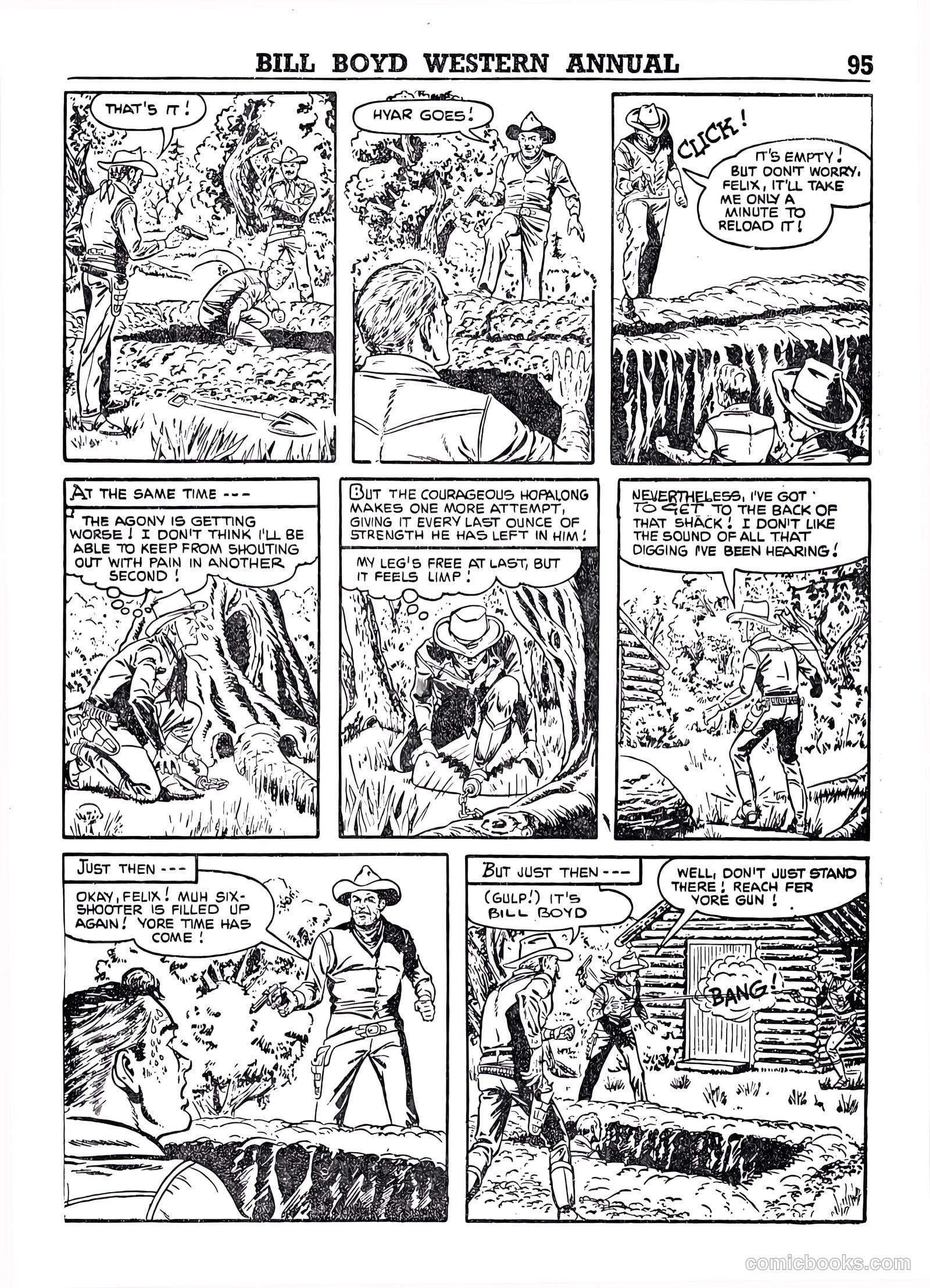 Bill Boyd Western Comic Annual #1 (1956) — page 85 of 87