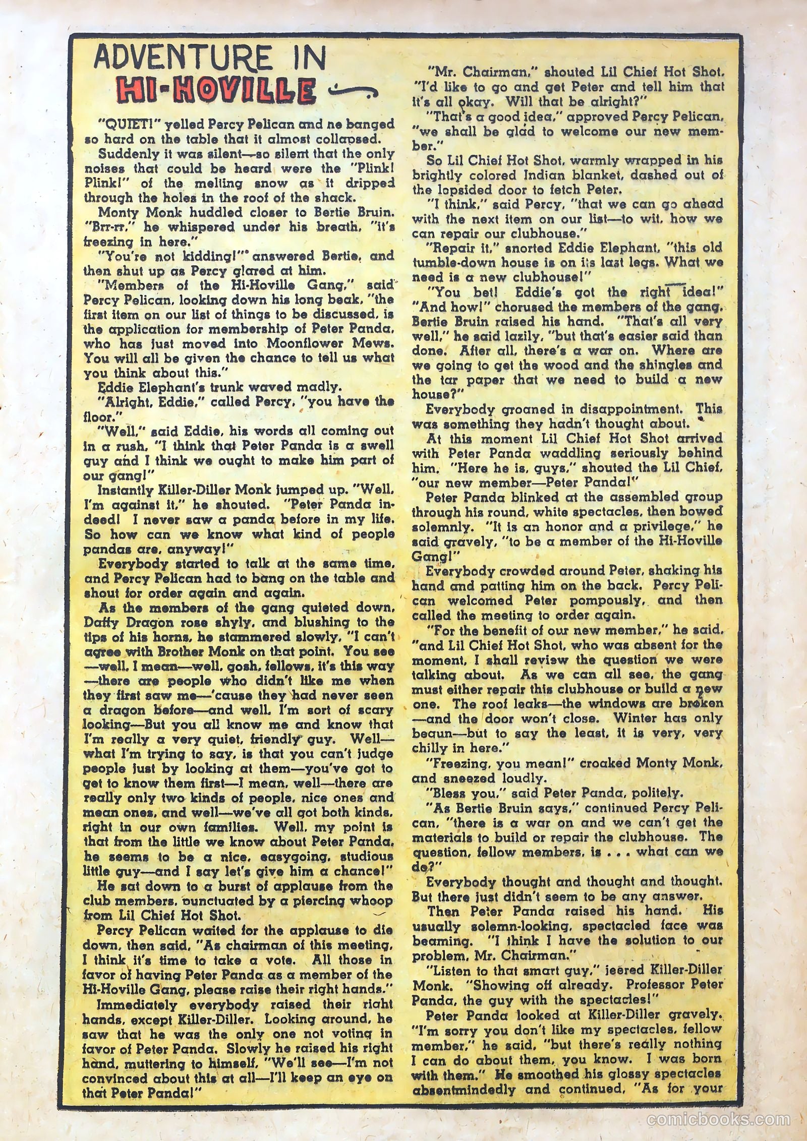 Billy Bunny's Christmas Frolics #1 (1952) — page 71 of 100