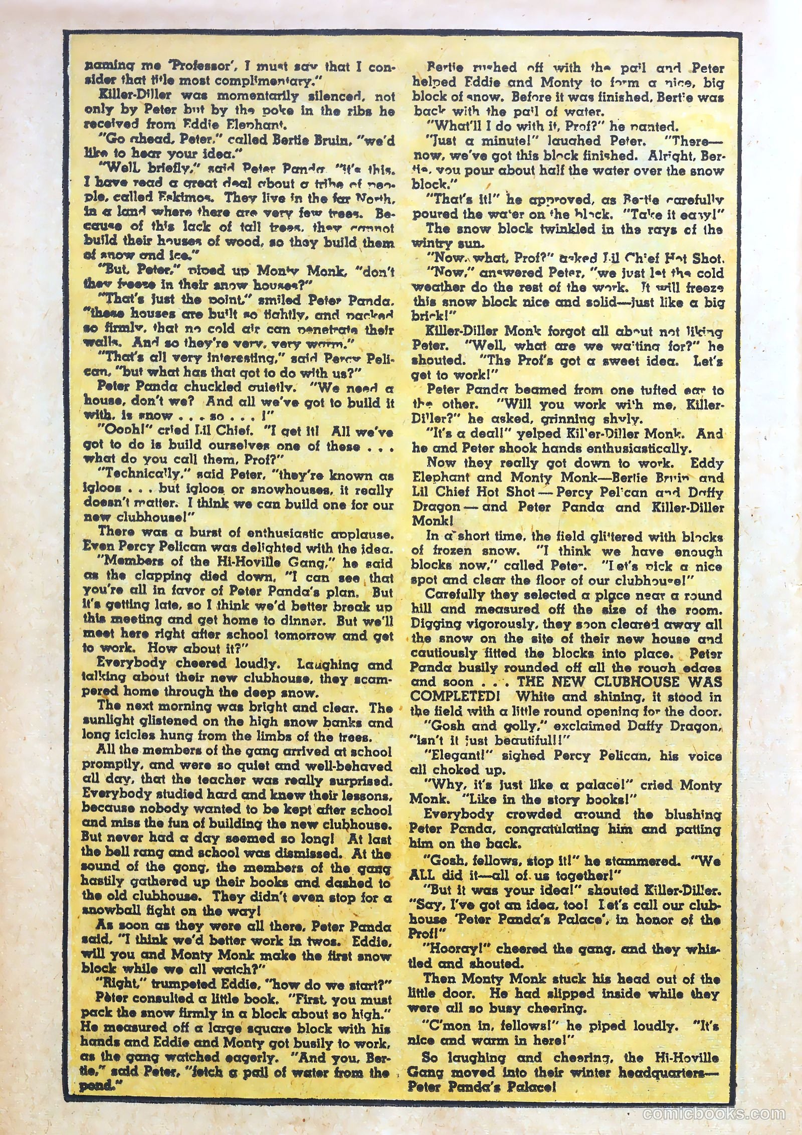 Billy Bunny's Christmas Frolics #1 (1952) — page 72 of 100