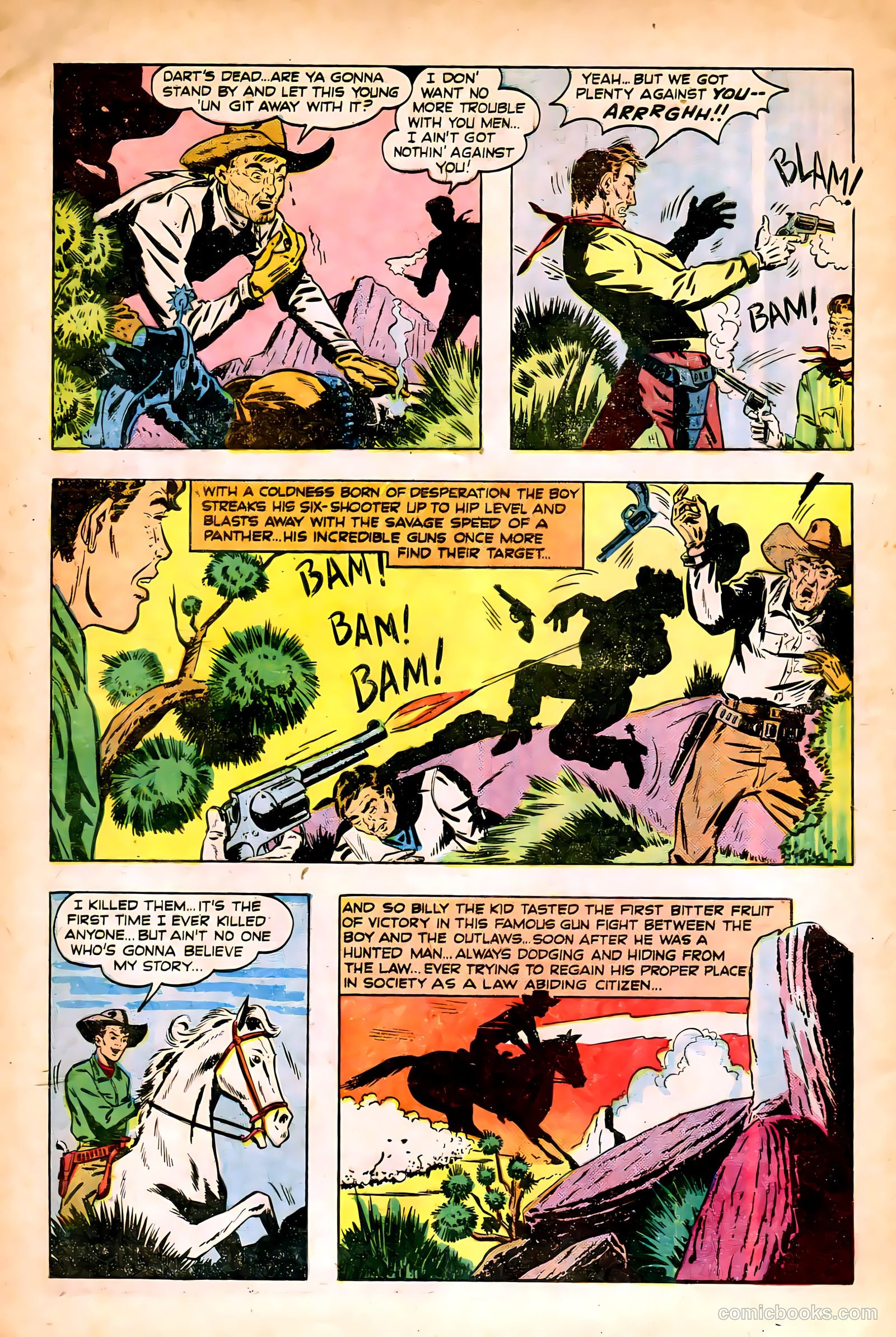 Billy the Kid #1 (1950) — page 6 of 36