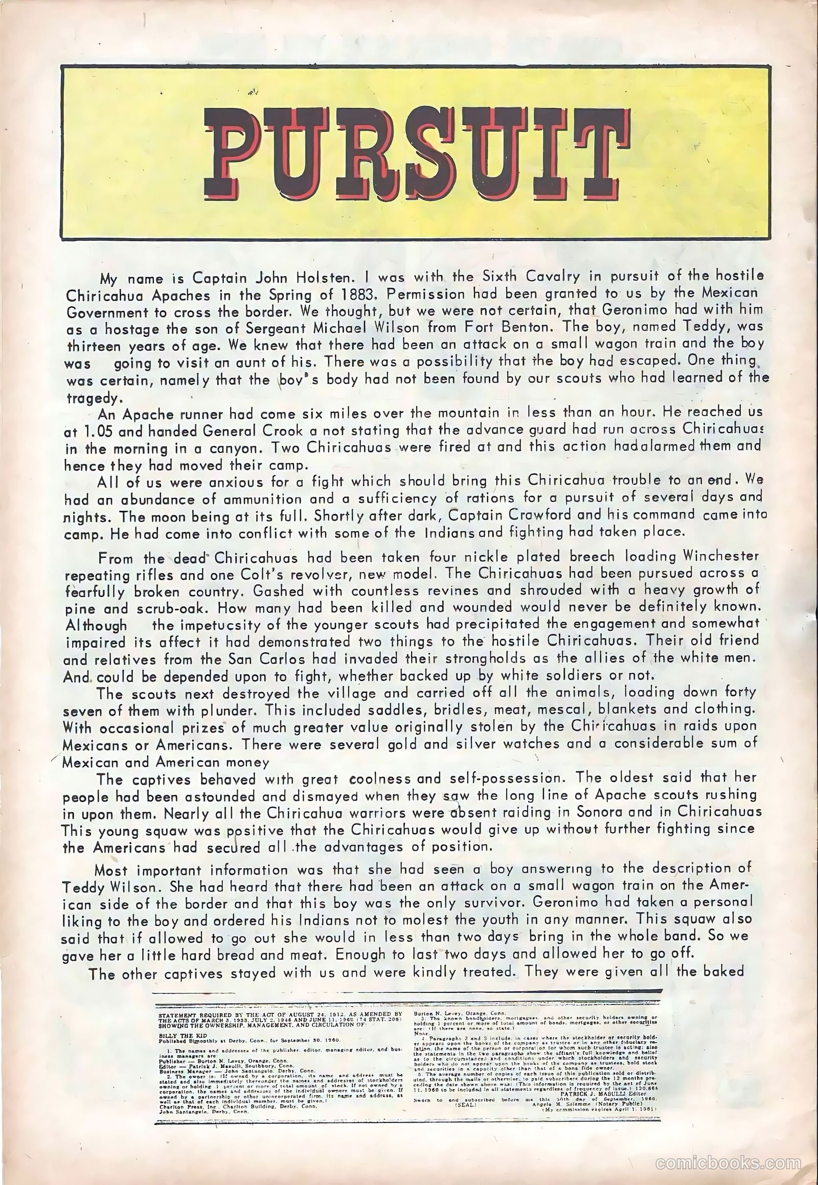 Billy the Kid #28 (1961) — page 26 of 36