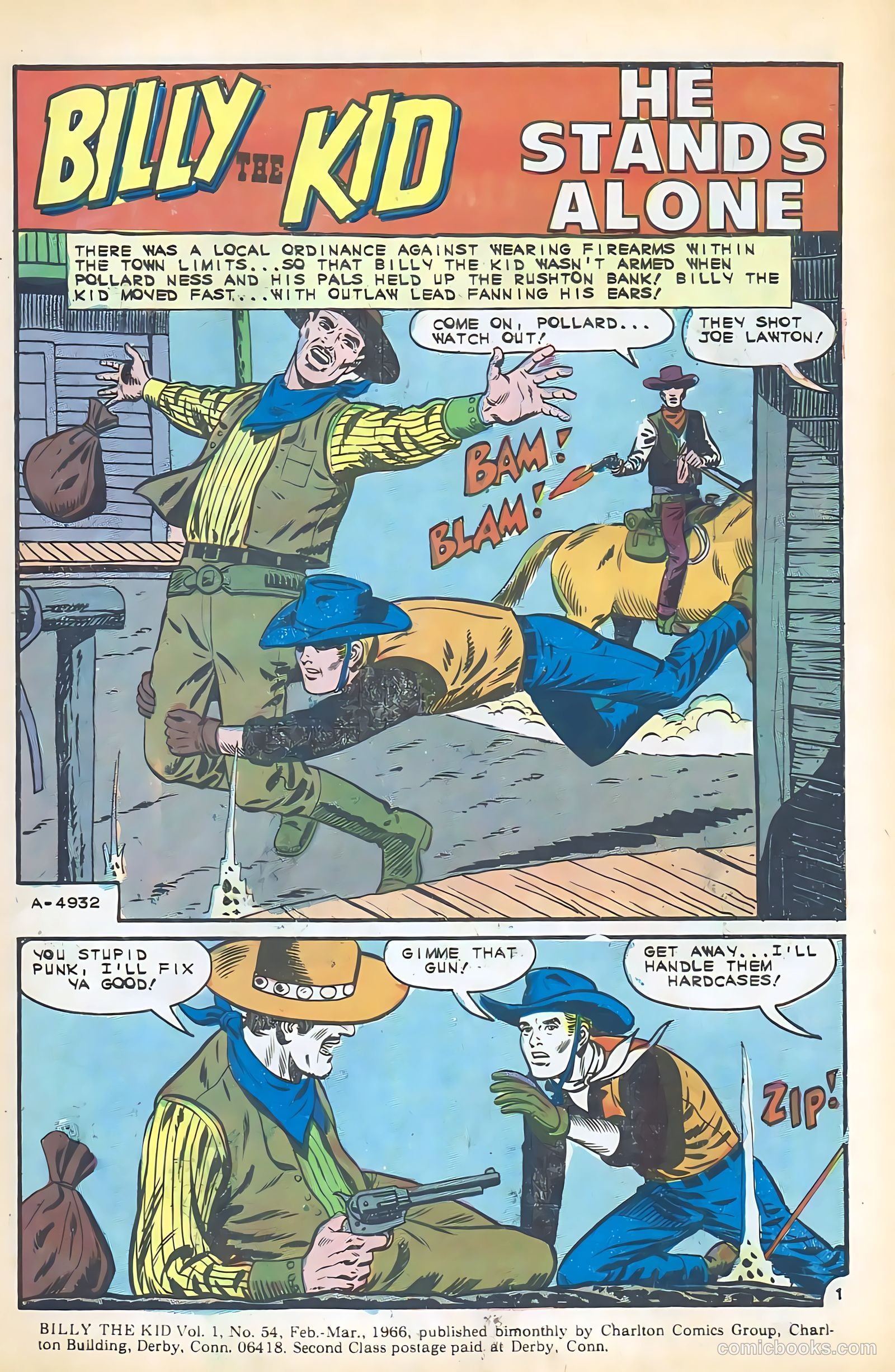 Billy the Kid #54 (1966) — page 3 of 36