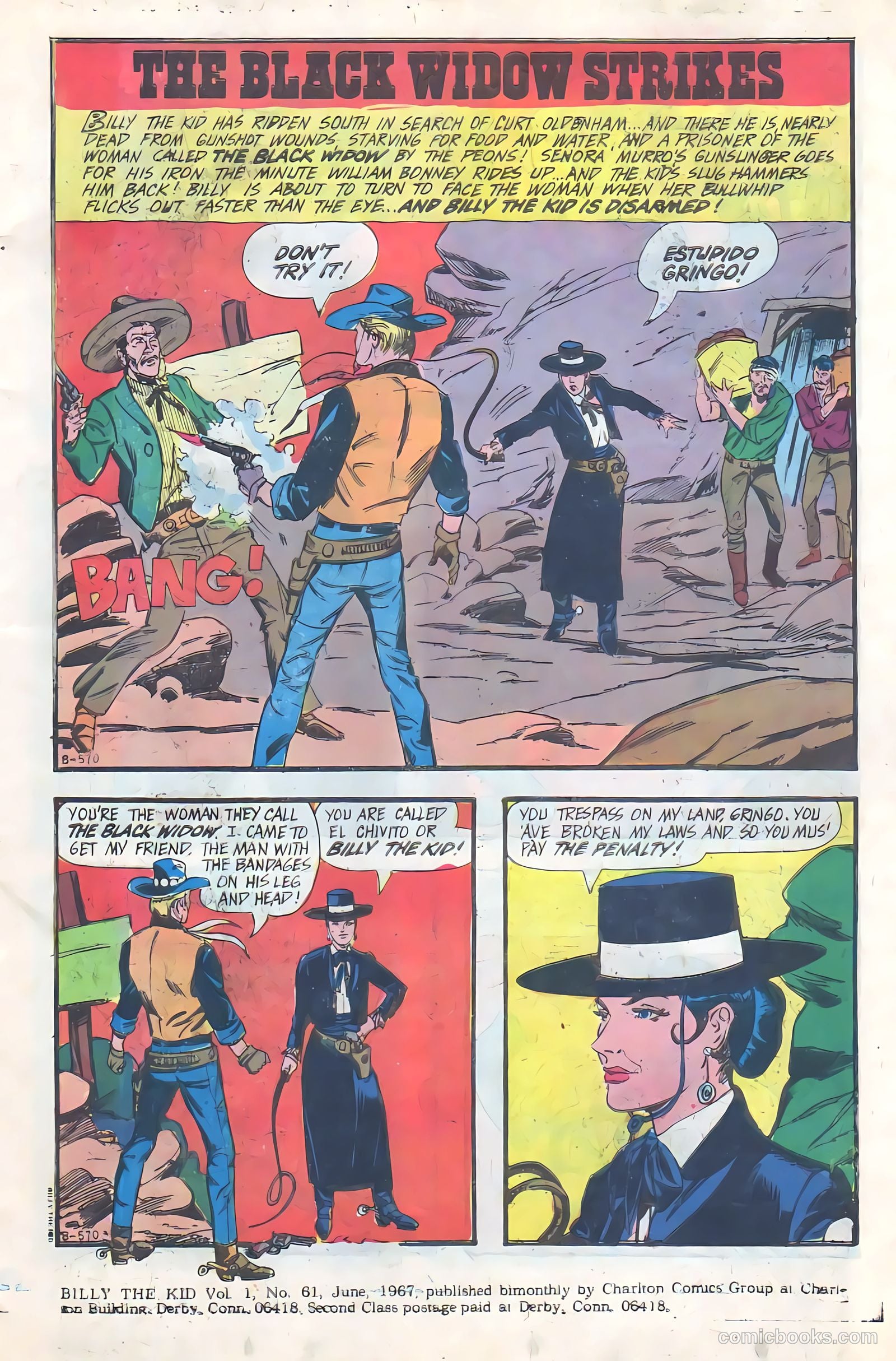 Billy the Kid #61 (1967) — page 2 of 35