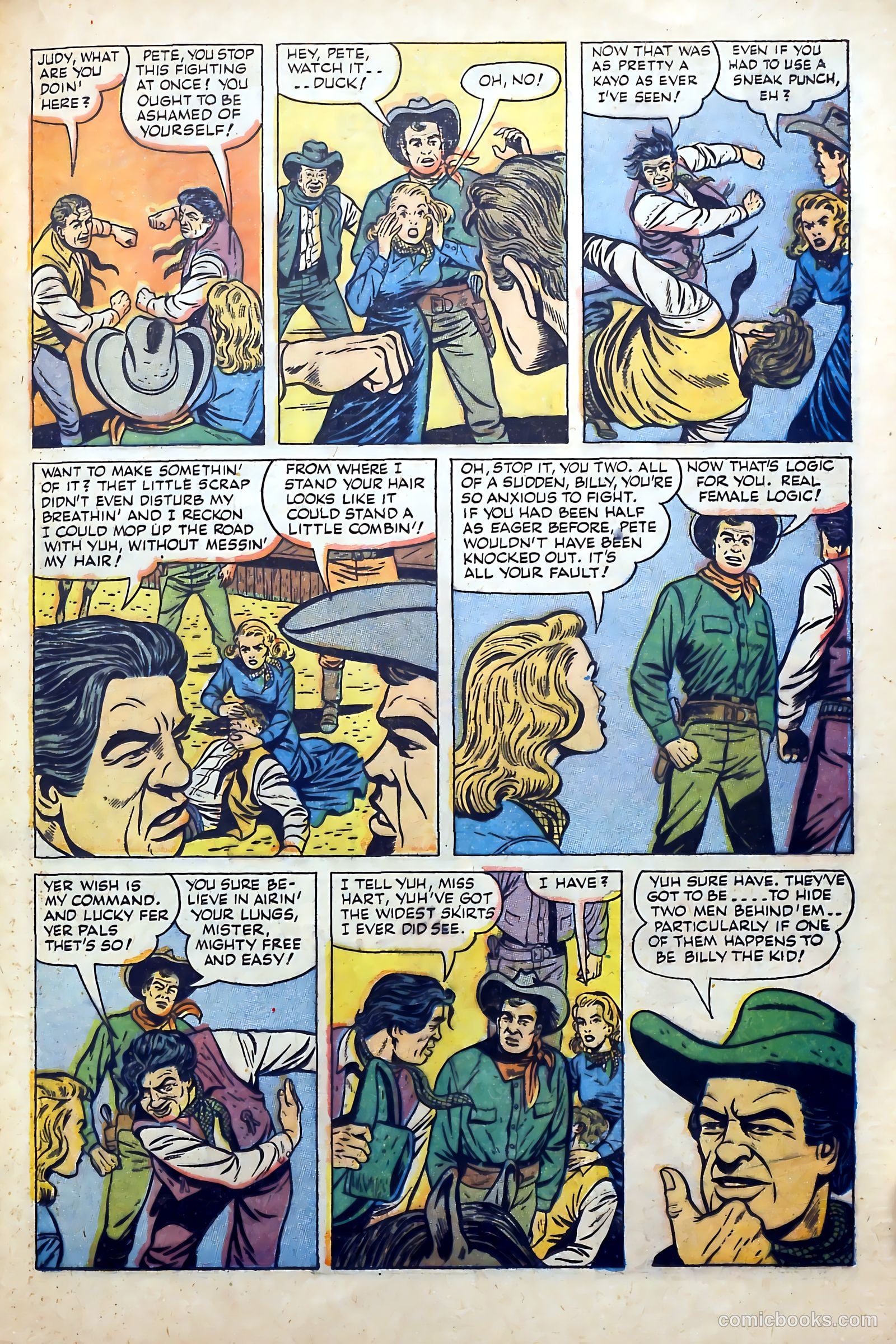 Billy the Kid Adventure Magazine #13 (1952) — page 21 of 36
