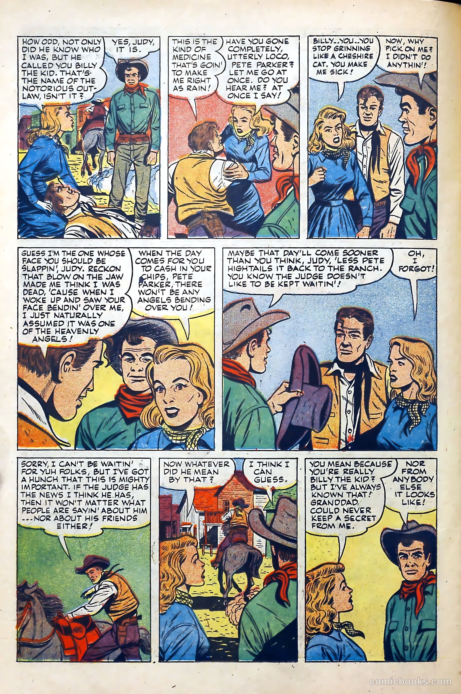 Billy the Kid Adventure Magazine #13 (1952) — page 22 of 36