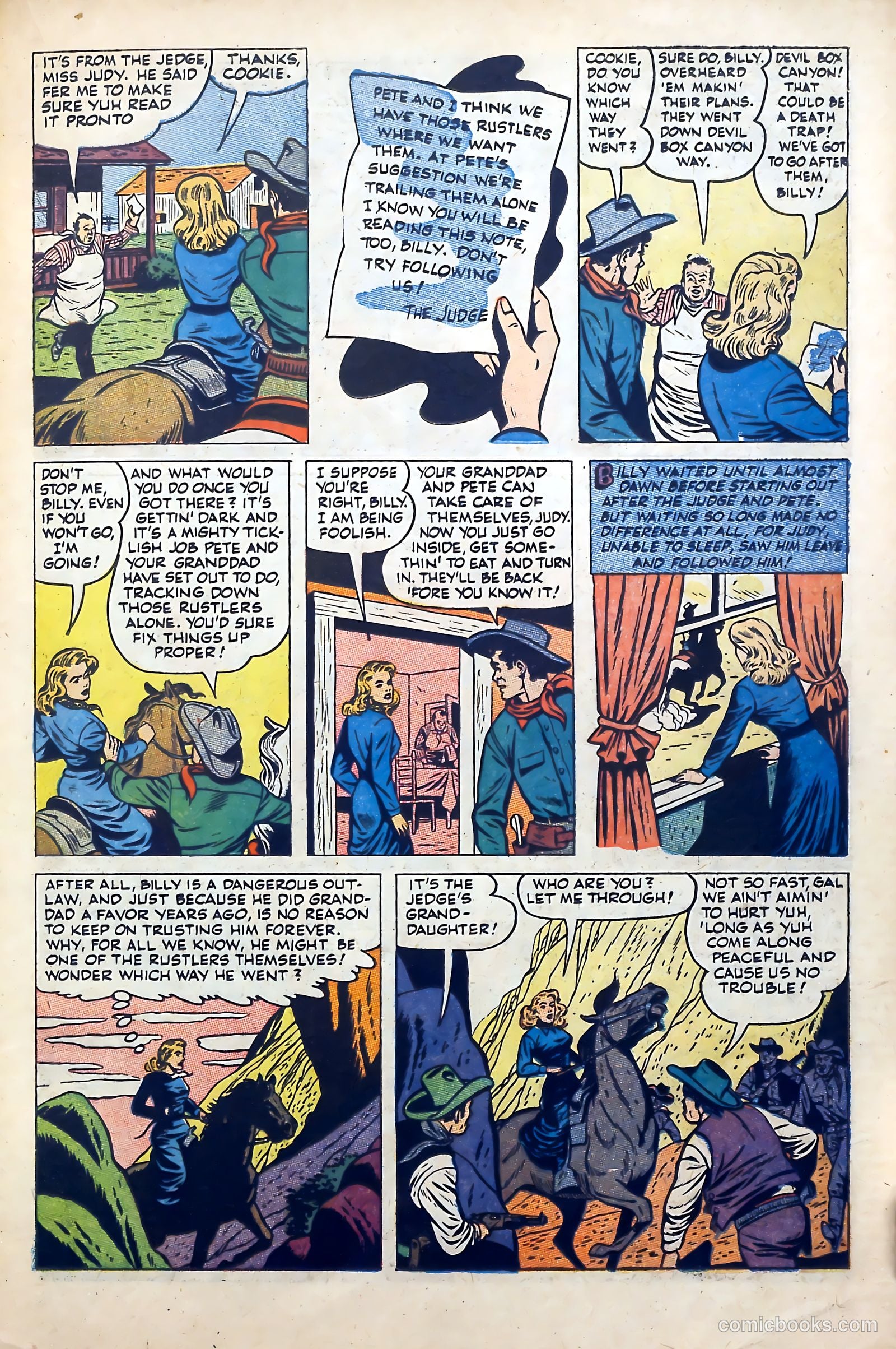 Billy the Kid Adventure Magazine #13 (1952) — page 23 of 36